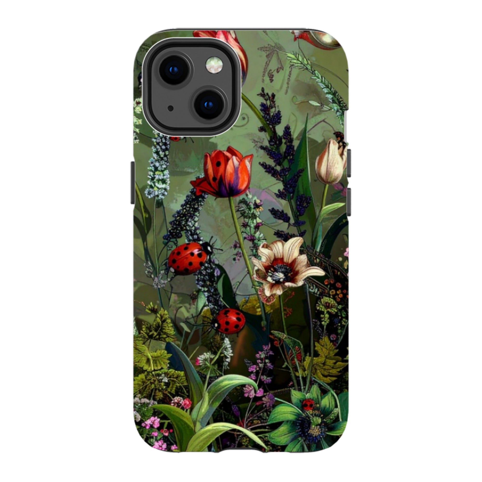 iPhone MagSafe Tough Case - Green Vyne Ladybirds