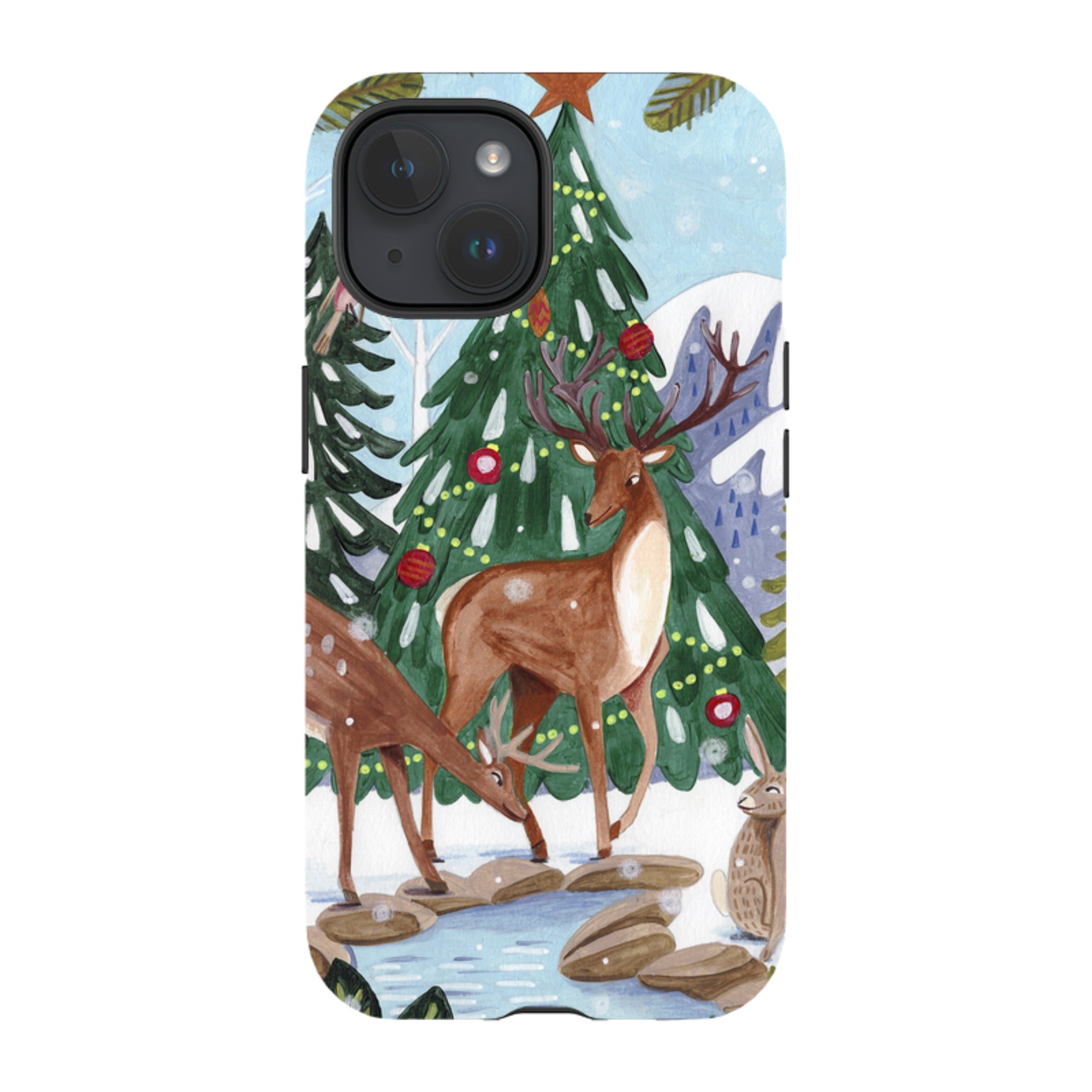 iPhone Tough Case - Winter Forest By Caroline Bonne Muller