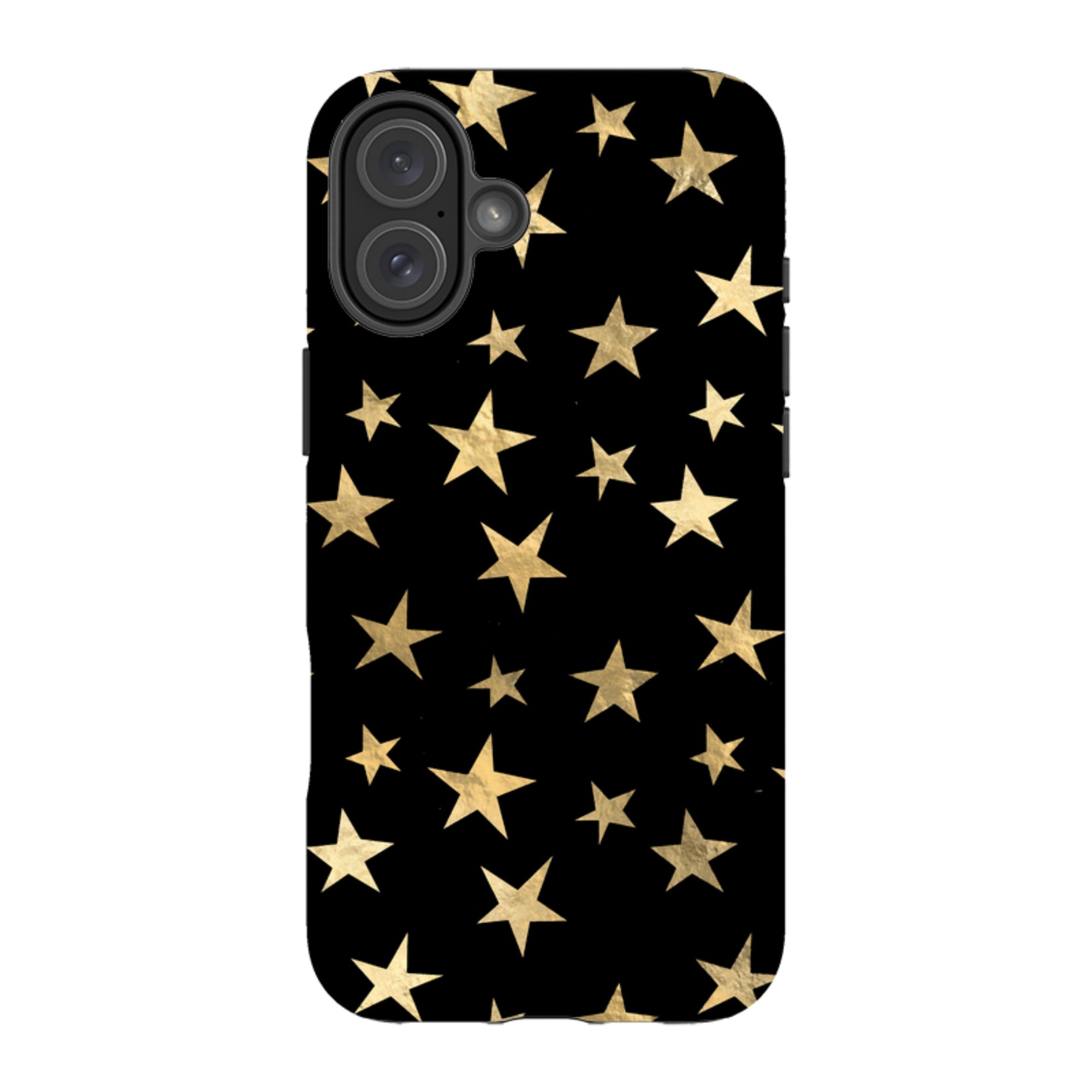 iPhone Tough Case - Black and Gold Stars