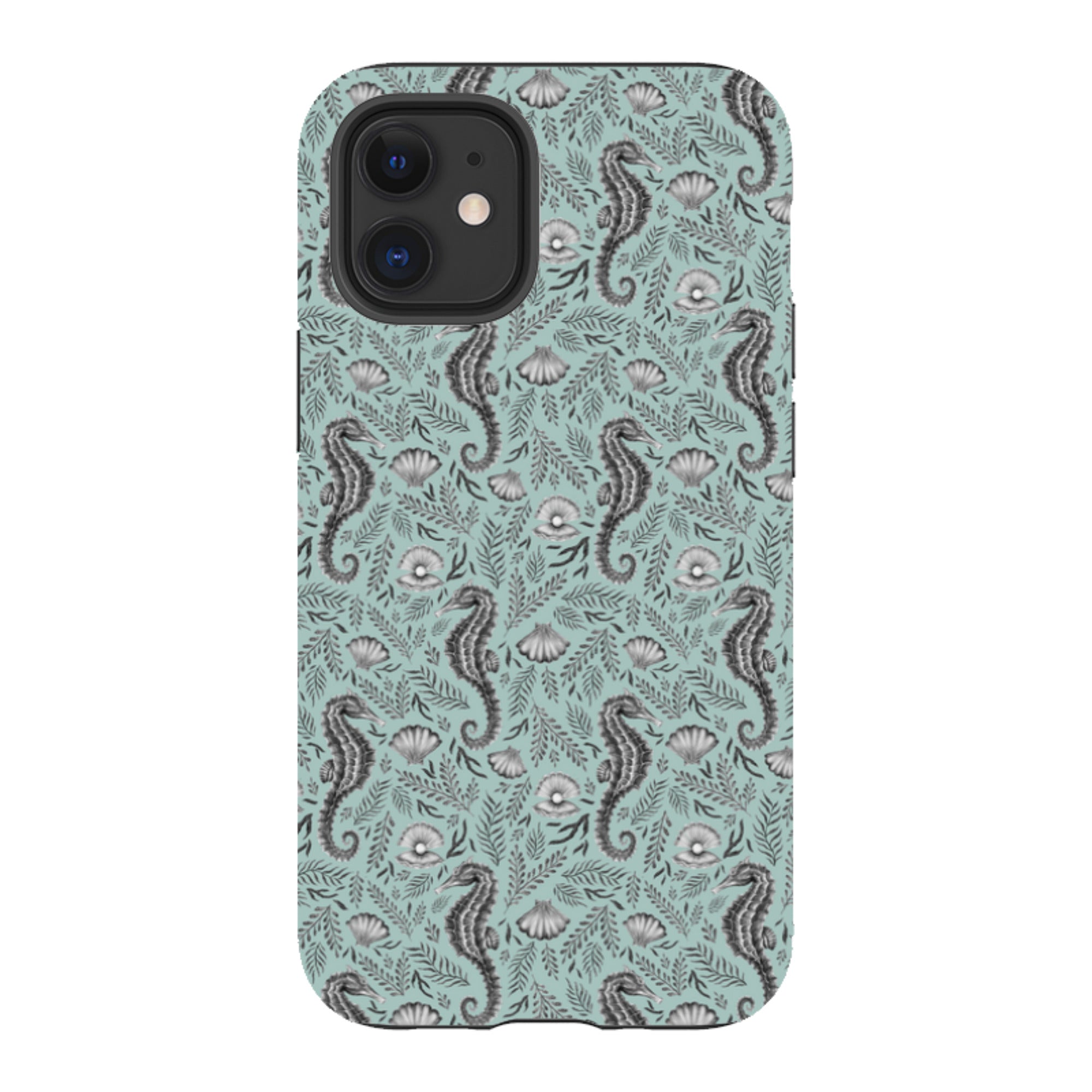 iPhone Tough Case - Seahorse Seafoam By Catherine Rowe