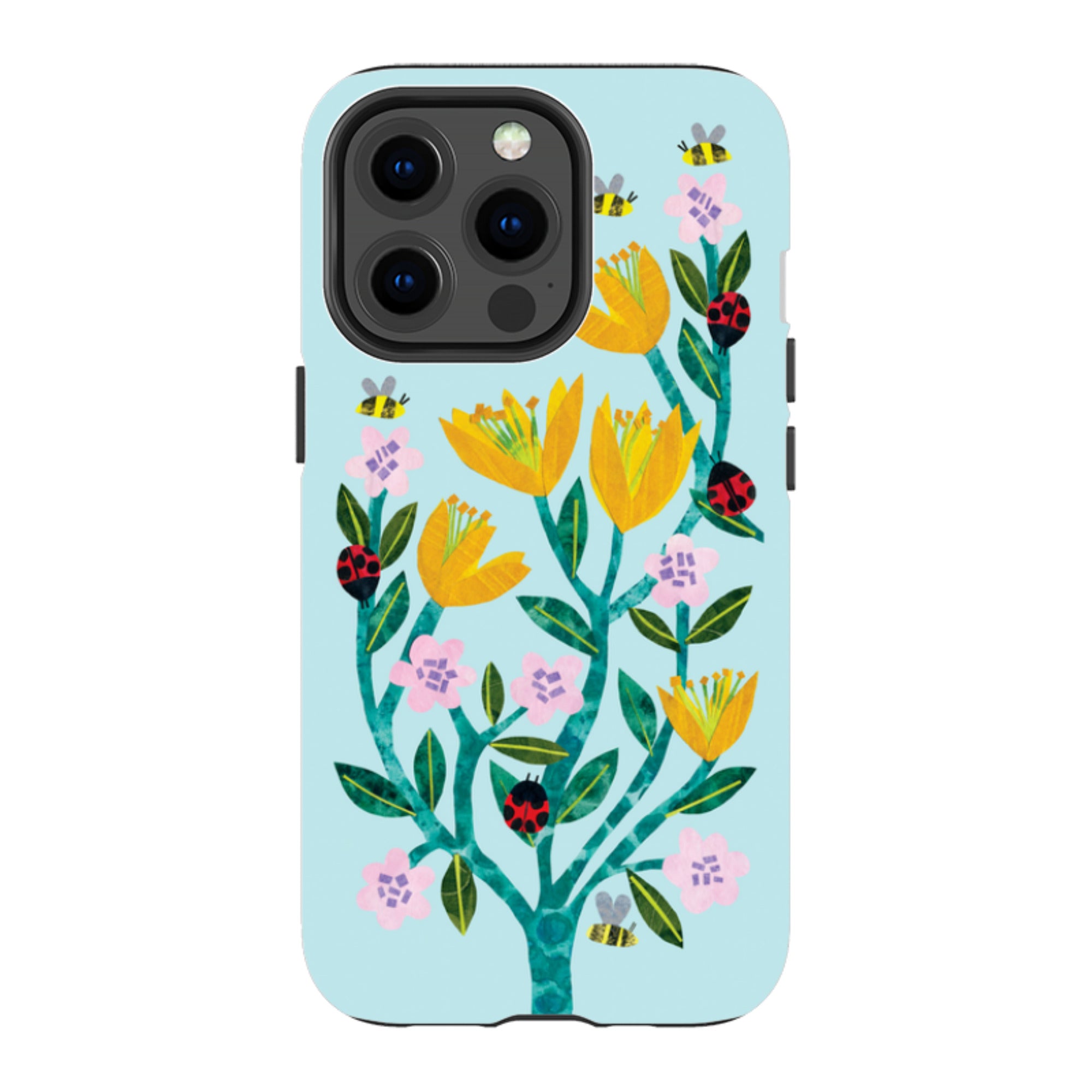 iPhone Tough Case - Blossoms And Ladybirds By Tracey English
