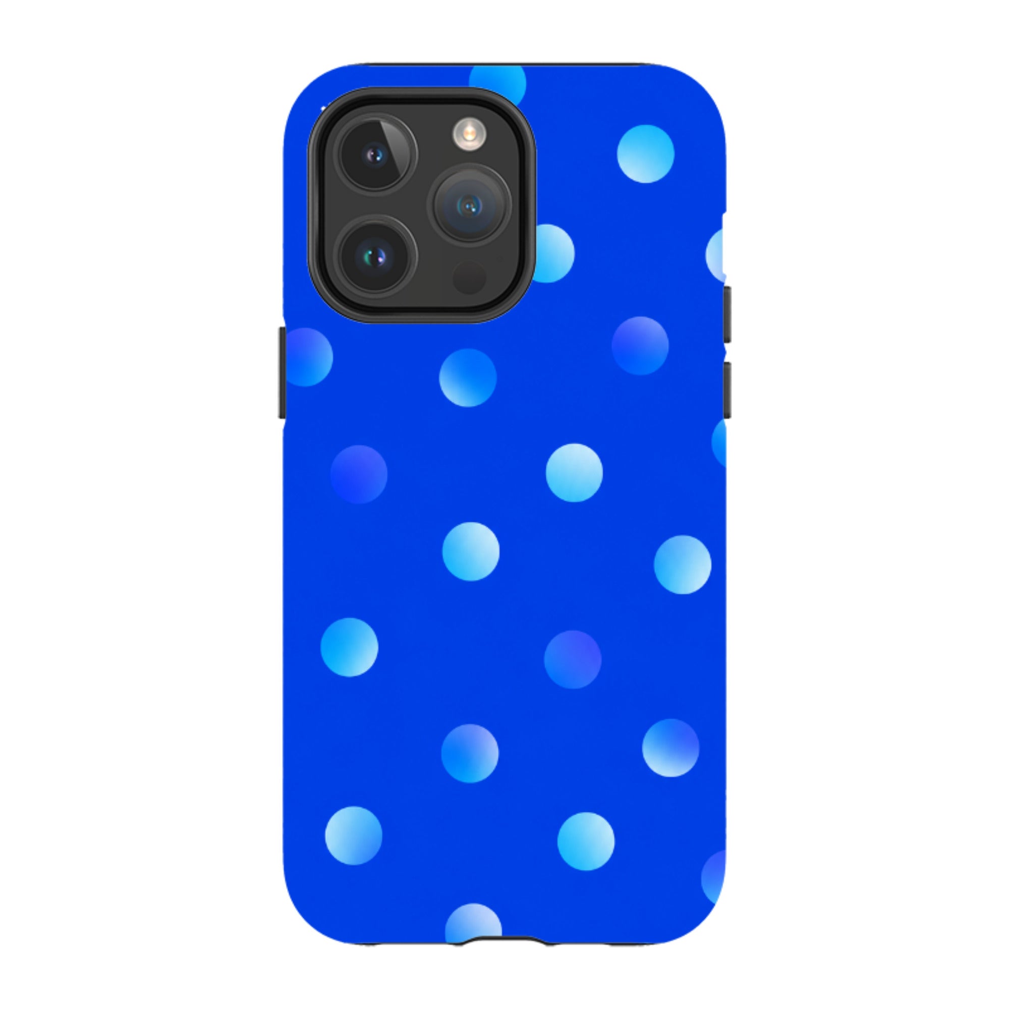 iPhone MagSafe Tough Case - Blue Polka Dot