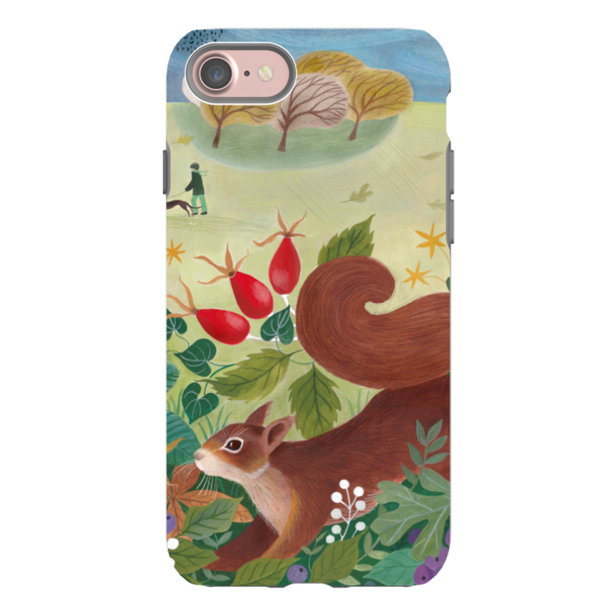 iPhone Tough Case - Autumn Squirrel By Bex Parkin