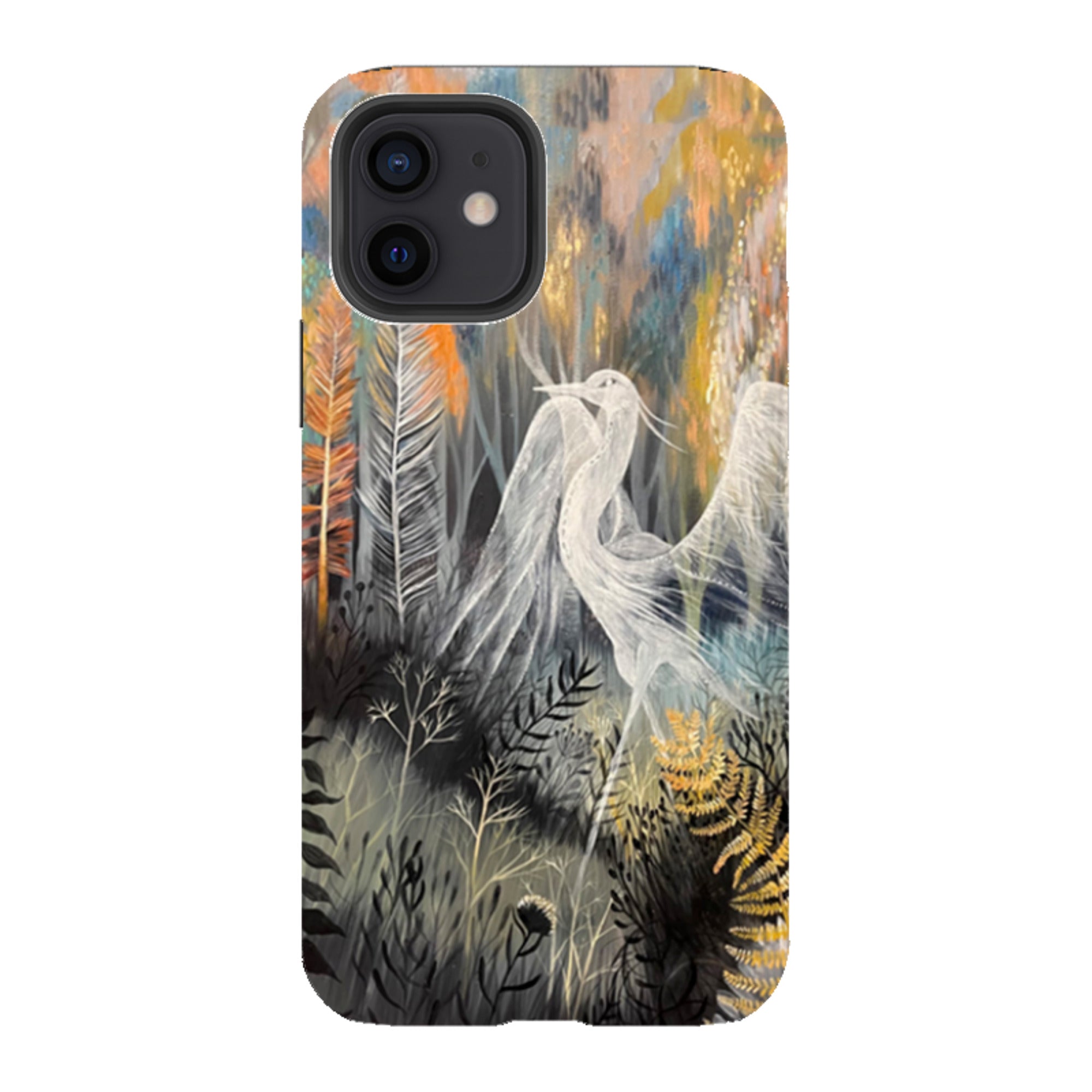 iPhone Tough Case - Ghost Heron By Mia Underwood