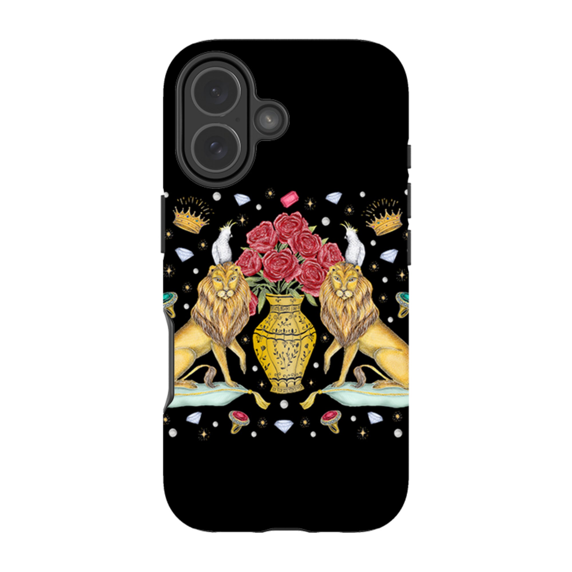 iPhone MagSafe Tough Case -  Lion and Vase By Catherine Rowe