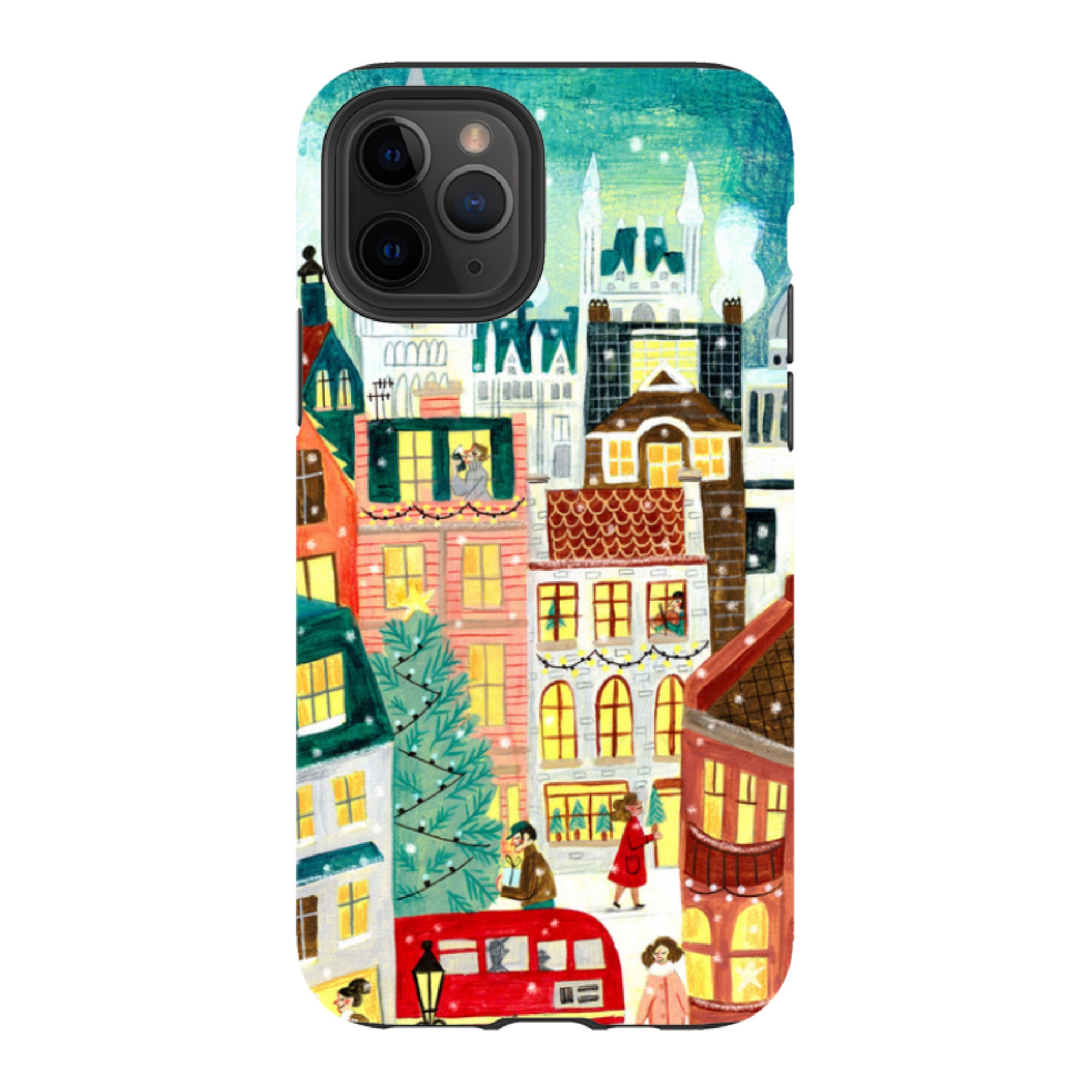 iPhone Tough Case - Xmas In London By Caroline Bonne Muller