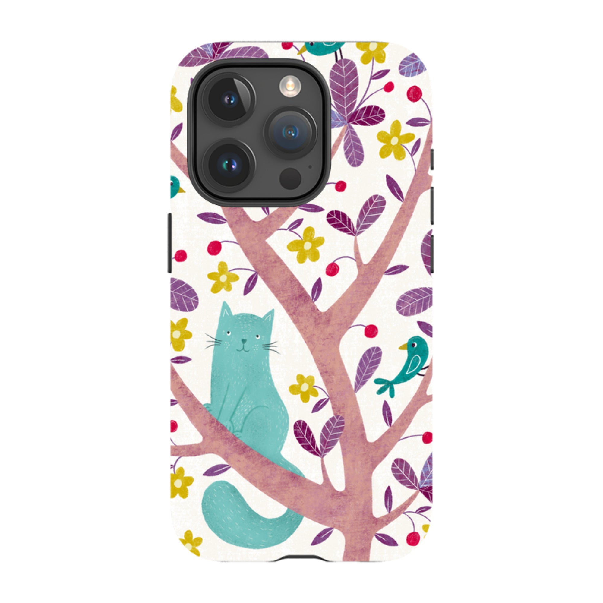 iPhone MagSafe Tough Case -  Cat and Bird By Suzy Taylor