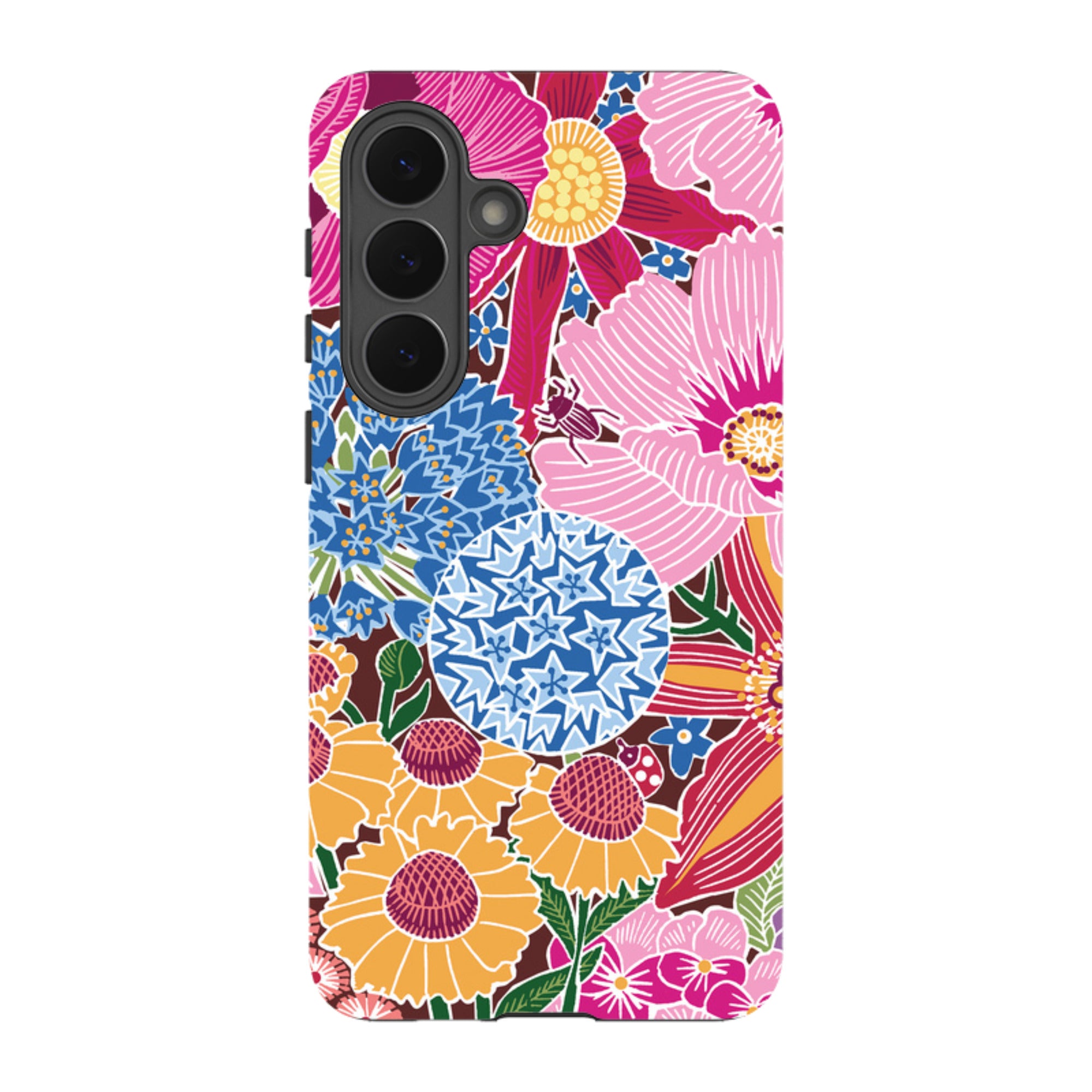 Samsung Tough Case - Jigsaw Floral 2 By kate Heiss