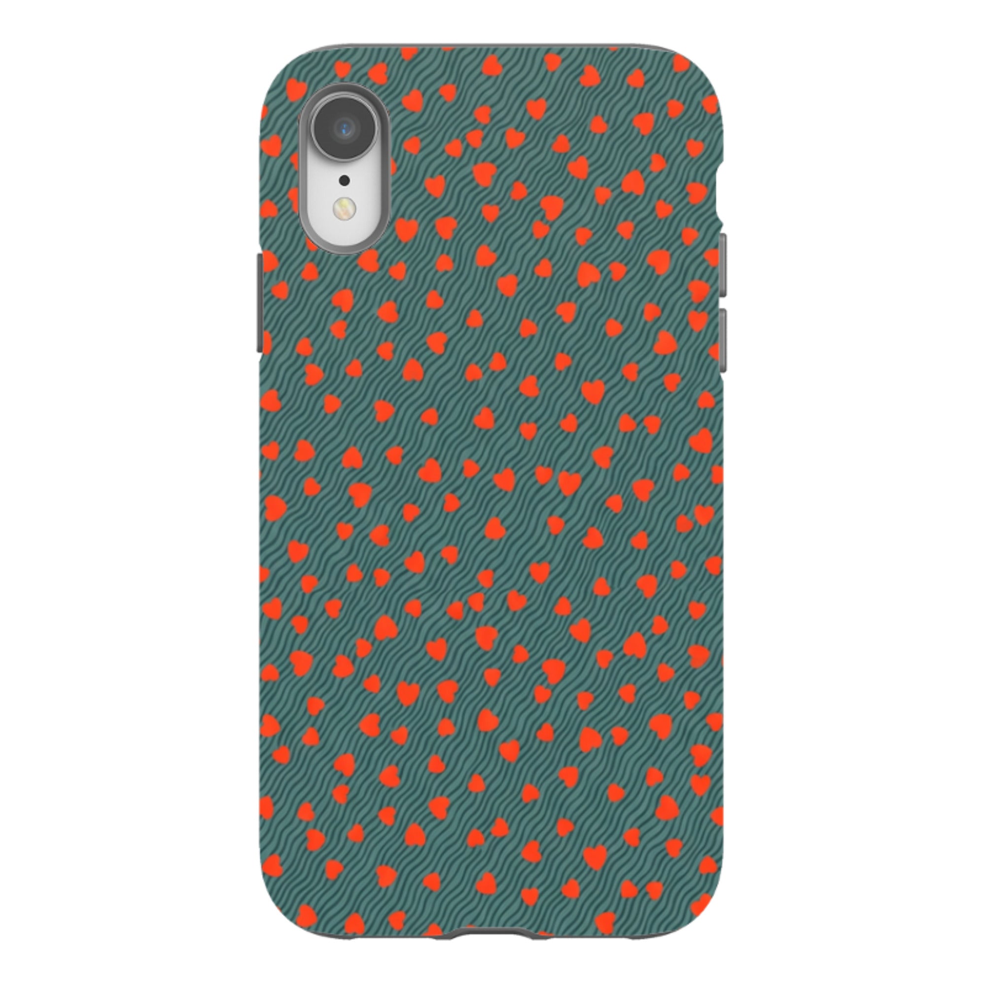 iPhone Tough Case - Red Hearts