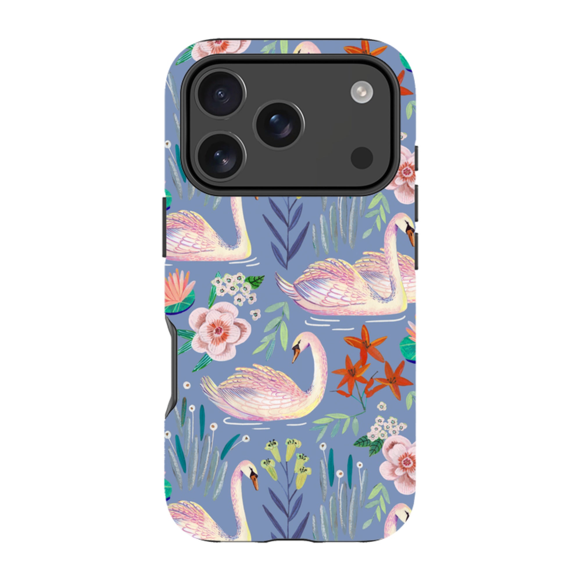 iPhone MagSafe Tough Case -  Swan Pattern By Caroline Bonne Muller