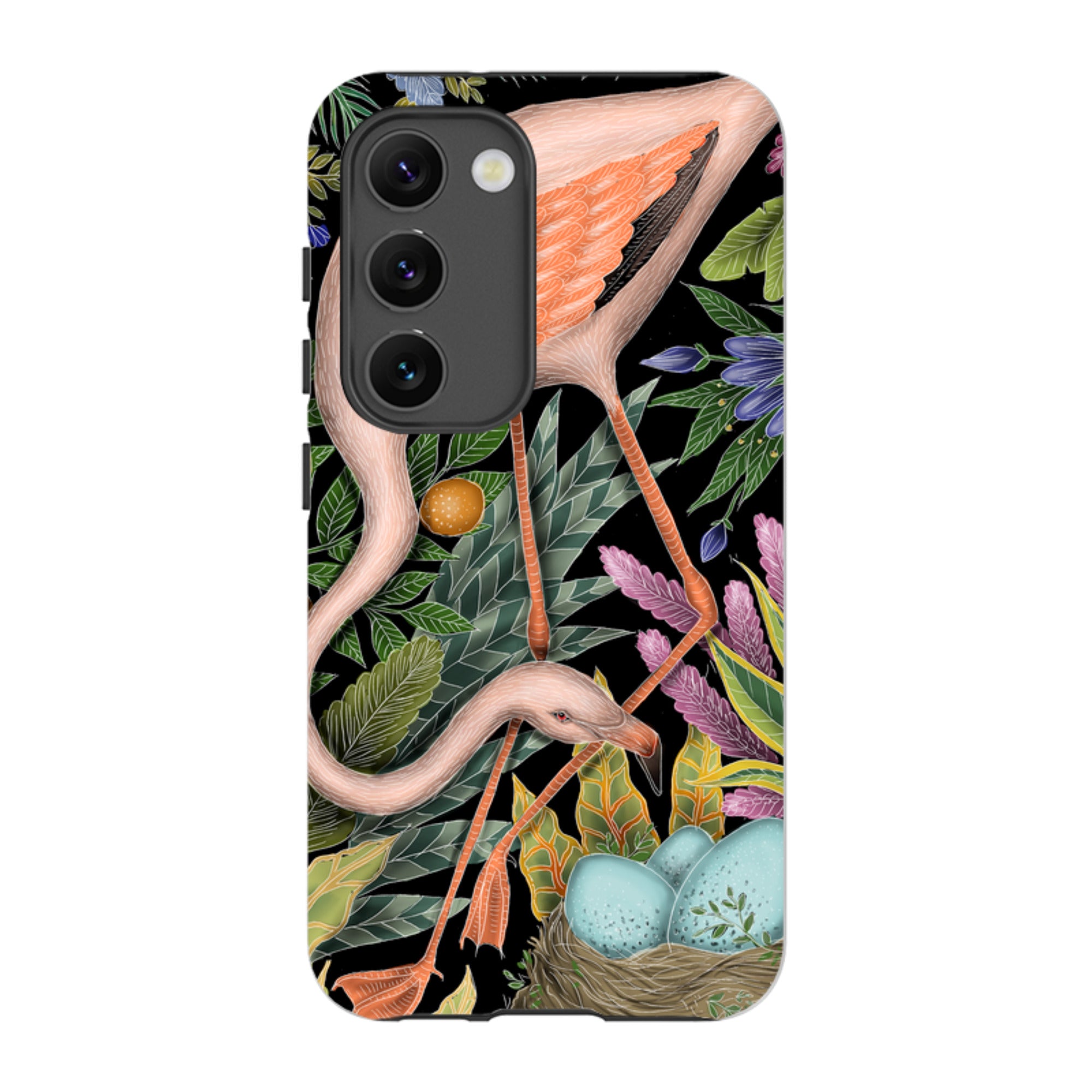 Samsung Tough Case - Flamingo By Catherine Rowe