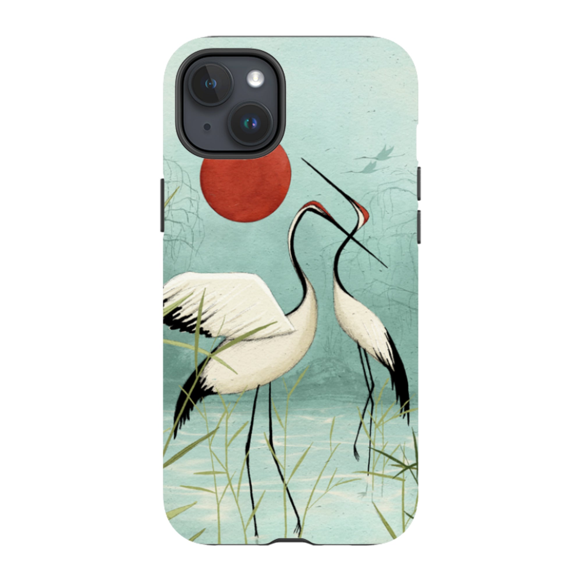 iPhone Tough Case - Cranes By Maja Lindberg