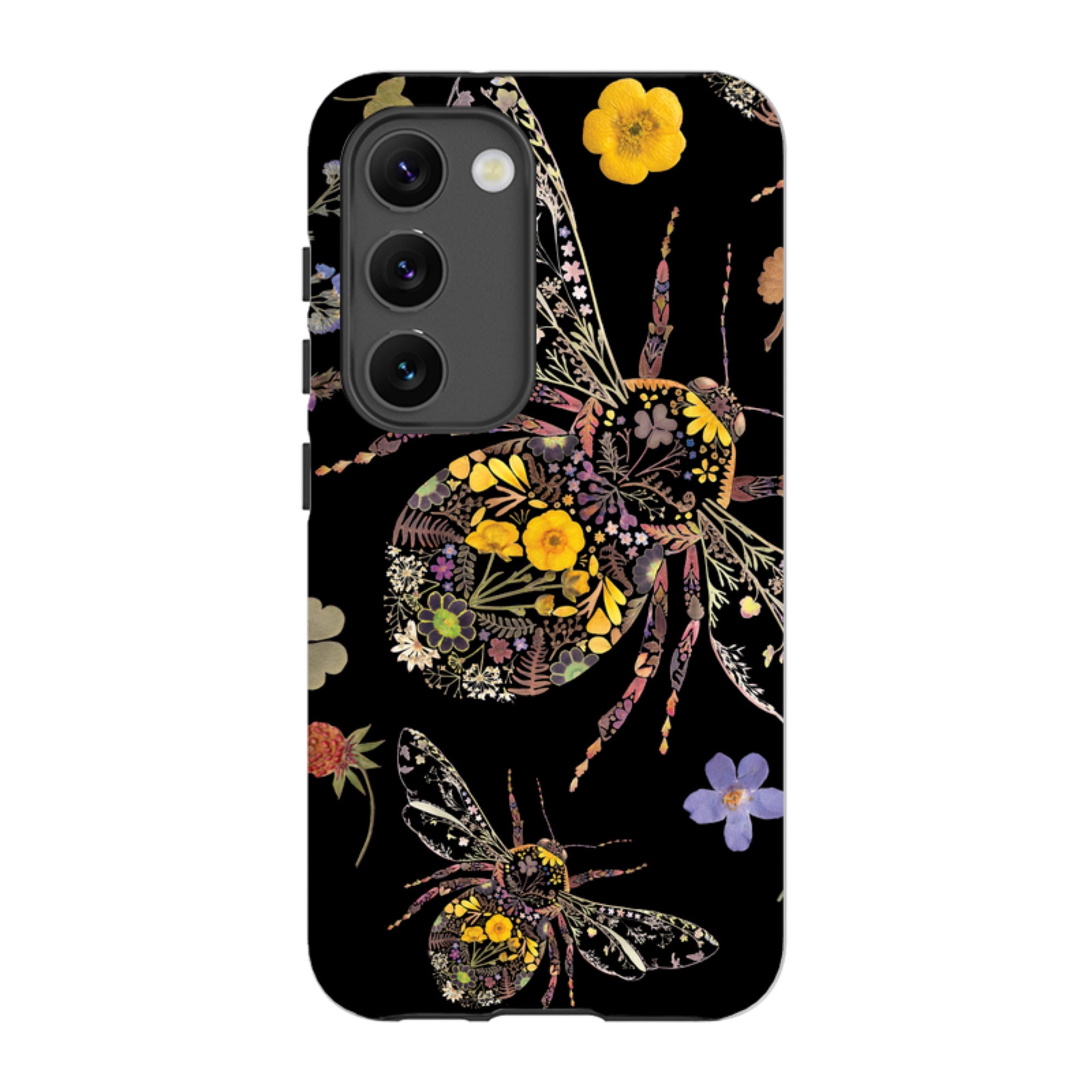 Samsung Tough  Case - Floral Bumble Bees By Helen Ahpornsiri