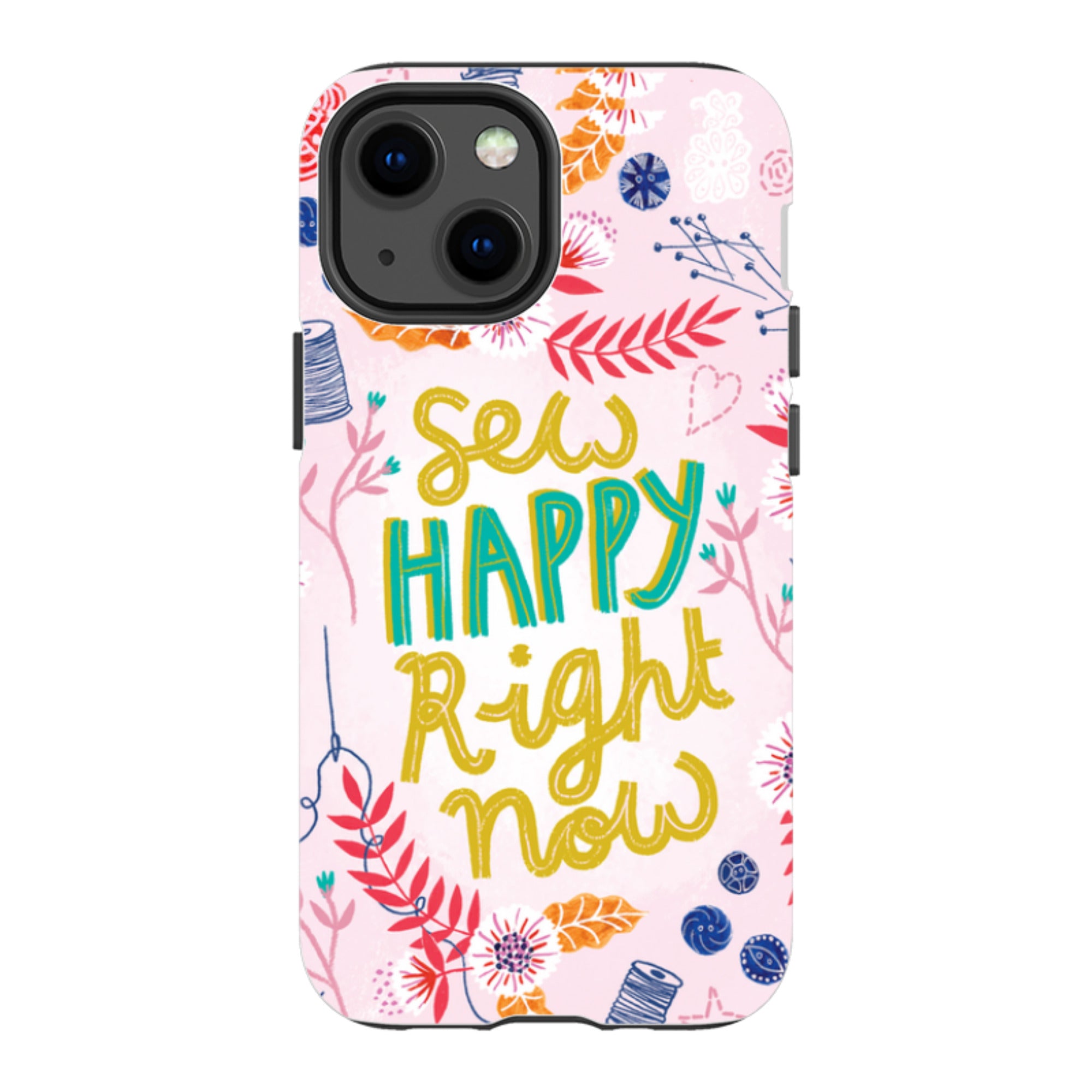 iPhone Tough Case - Sew Happy By Lee Foster Wilson