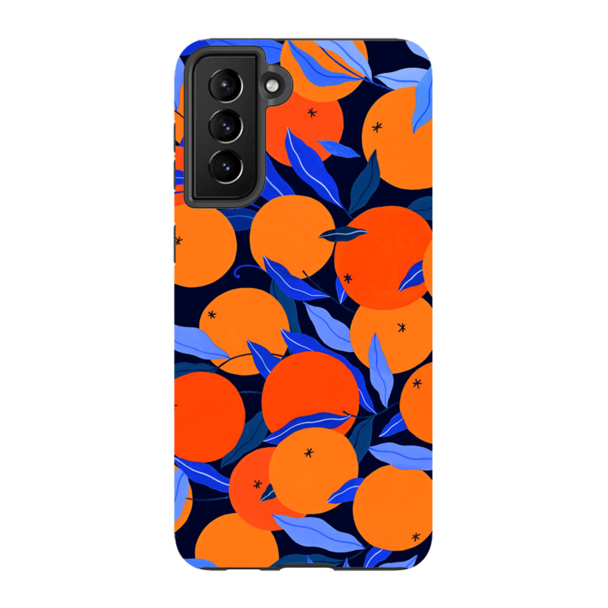 Samsung Tough Case - Arancello Navy Pattern By Madalina Andronic
