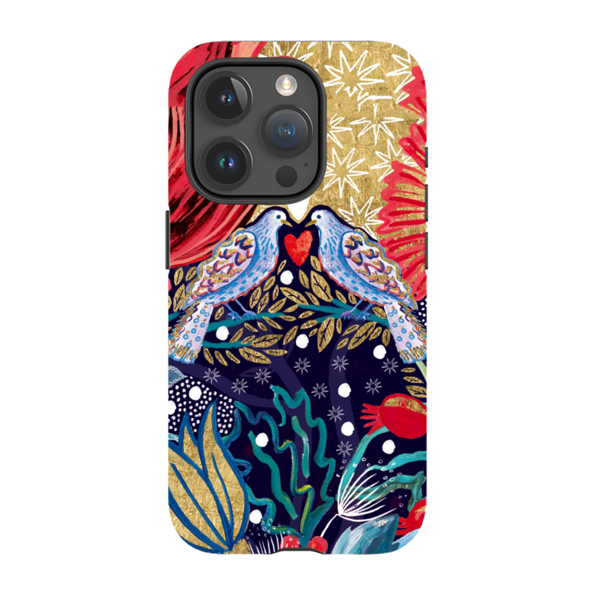 iPhone MagSafe Tough Case - Turtle Doves By Emma Frances Grant