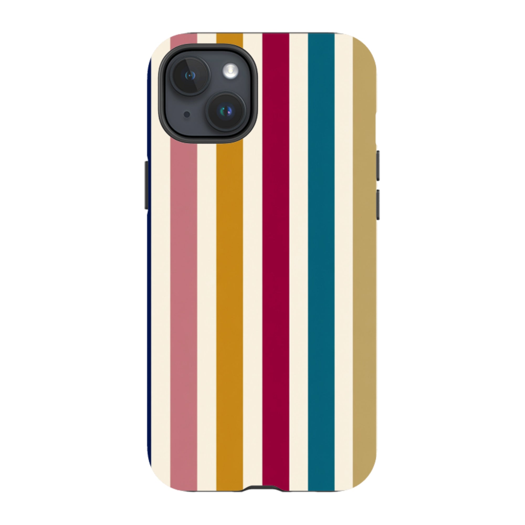 iPhone Tough Case - Mustard Gold Stripe