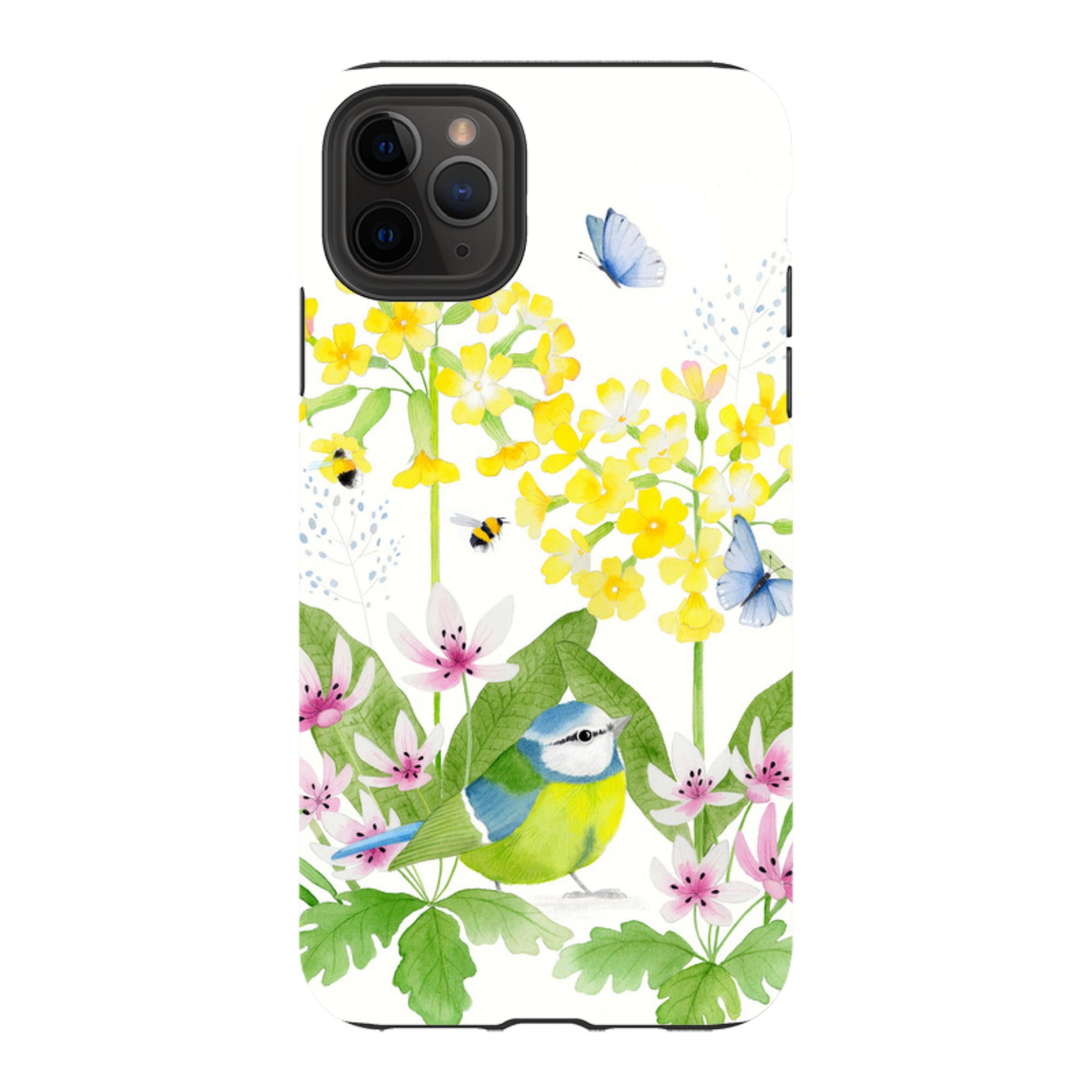 iPhone Tough Case - Blue Tit Garden By Bex Parkin