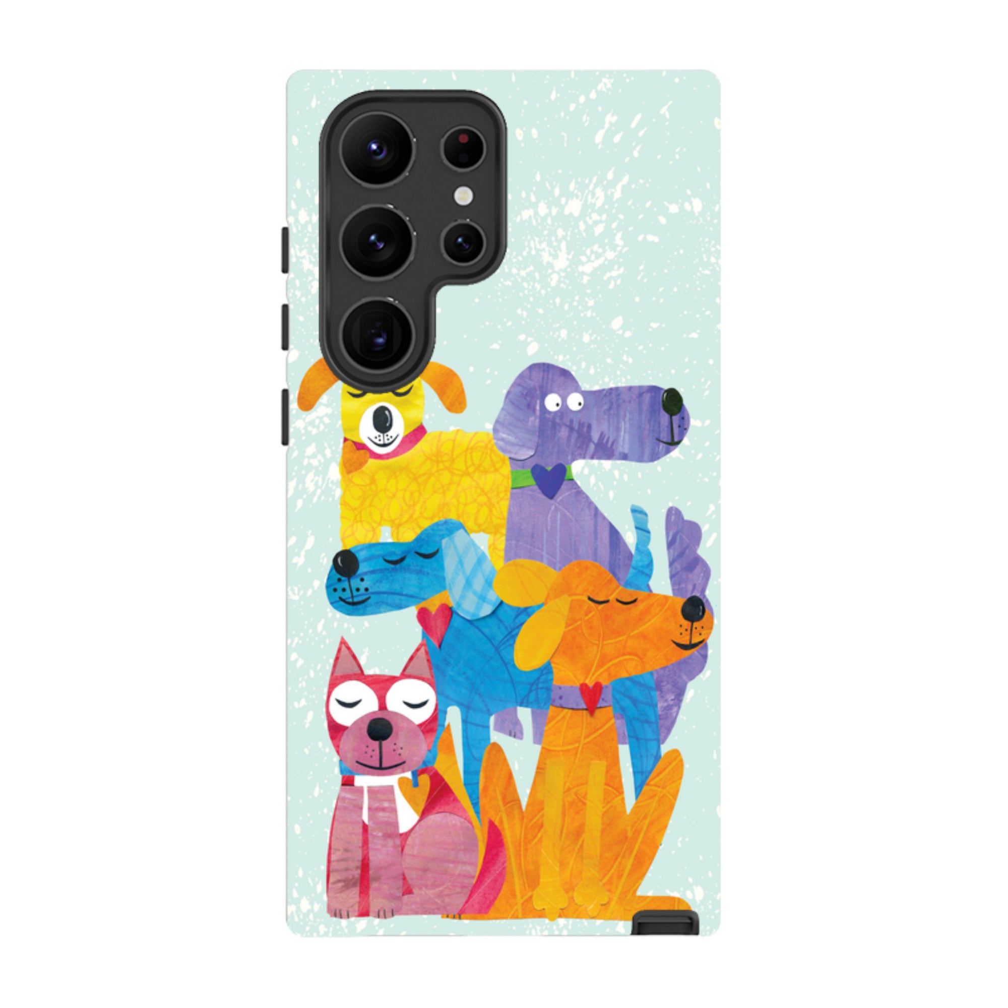 Samsung Tough Case - Patch Work Pups By Tracey English