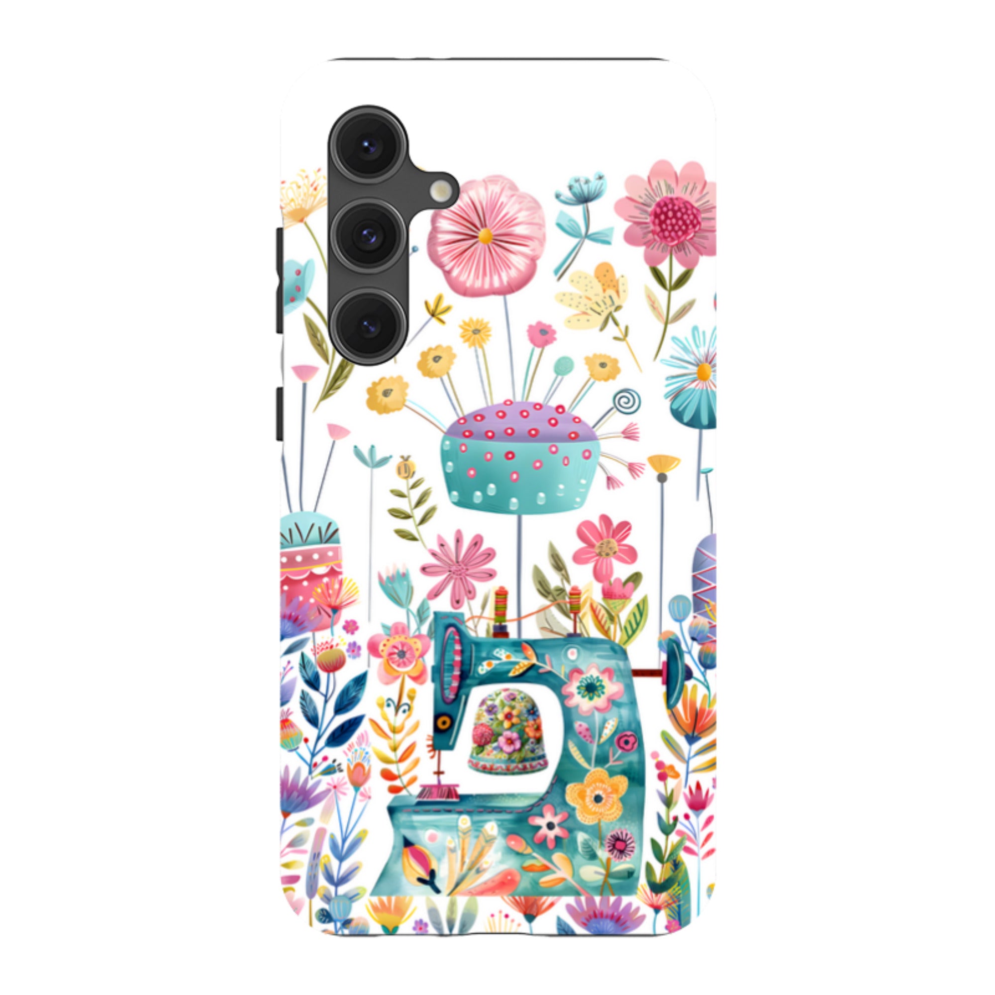 Samsung Tough  Case - Floral Sewing Machine