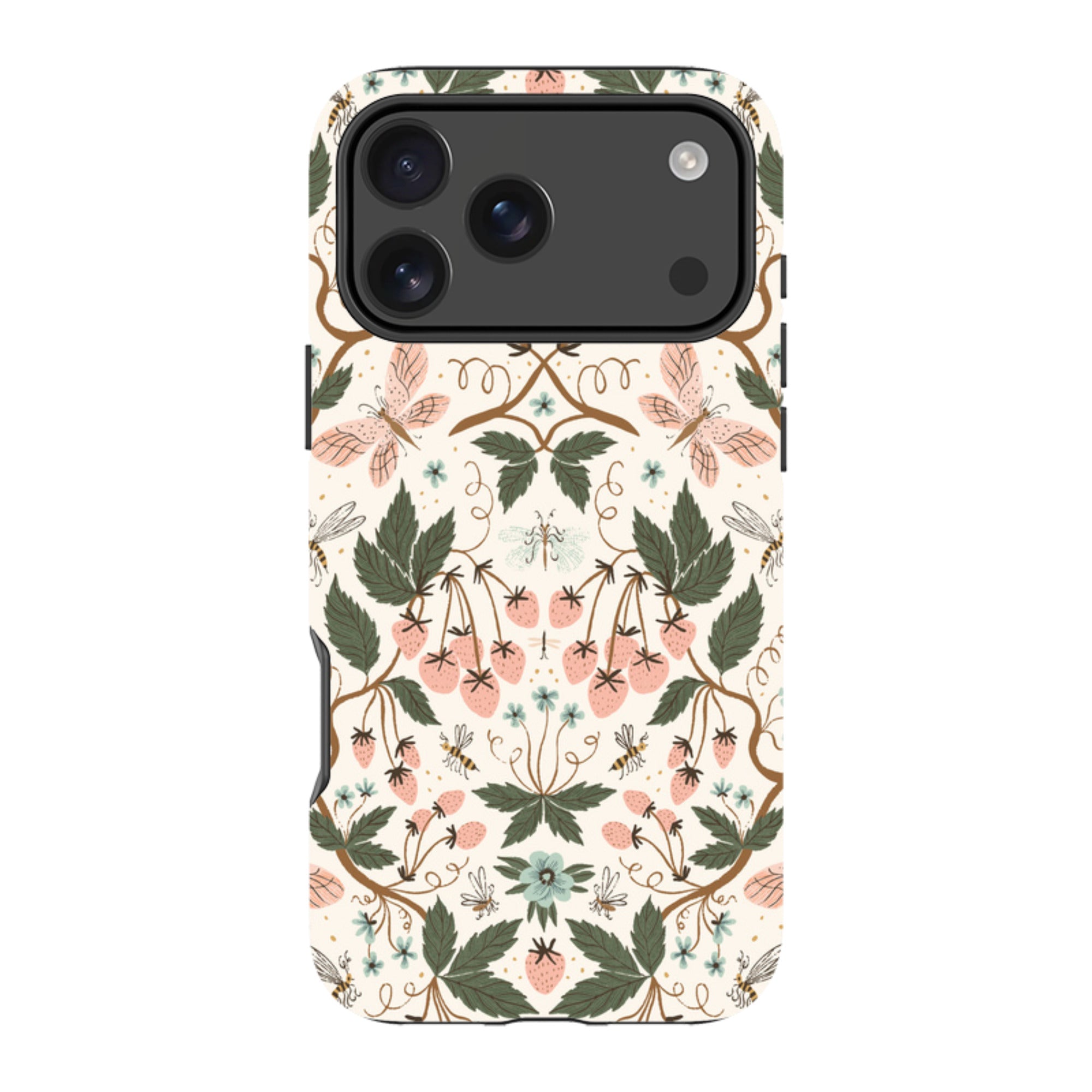 iPhone MagSafe Tough Case - Bugs and Berries Pattern By Meghann Rader