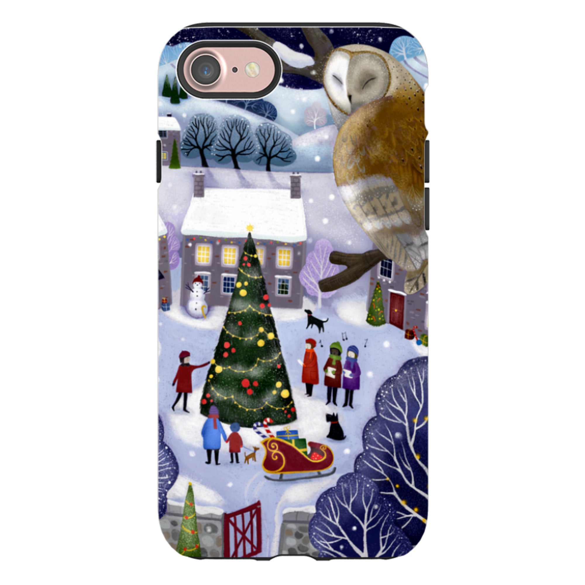 iPhone Tough Case - Advent Owl By Bex Parkin