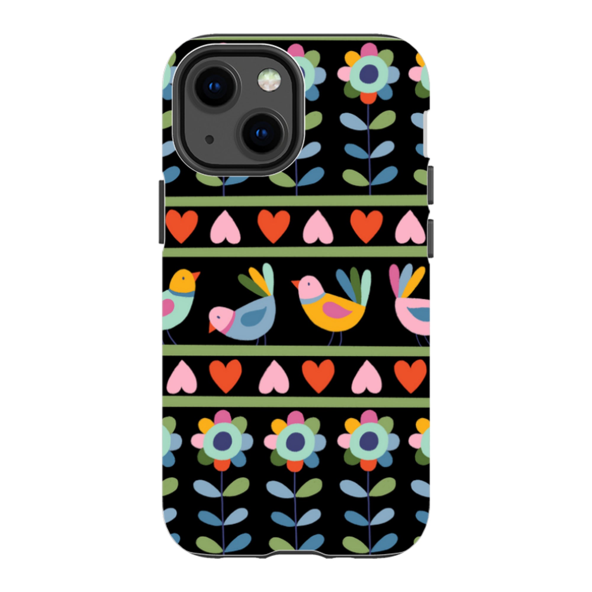 iPhone Tough Case - Folky Birds II By Suzy Taylor