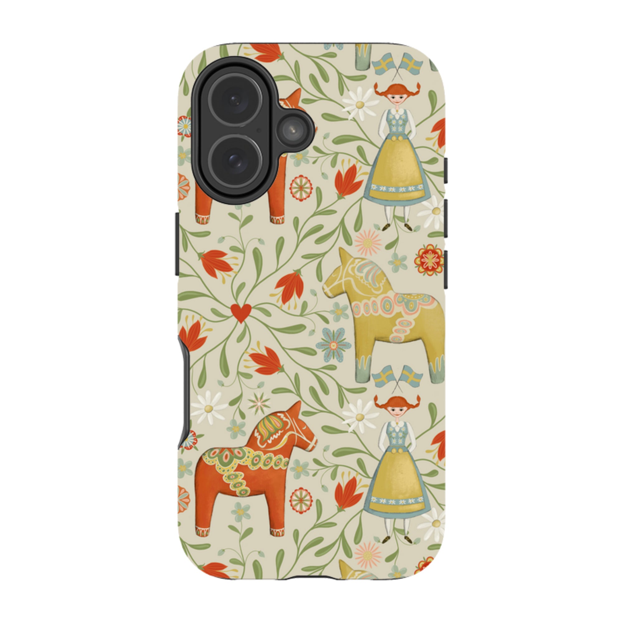 iPhone MagSafe Tough Case - Dala Horse By Maja Lindberg