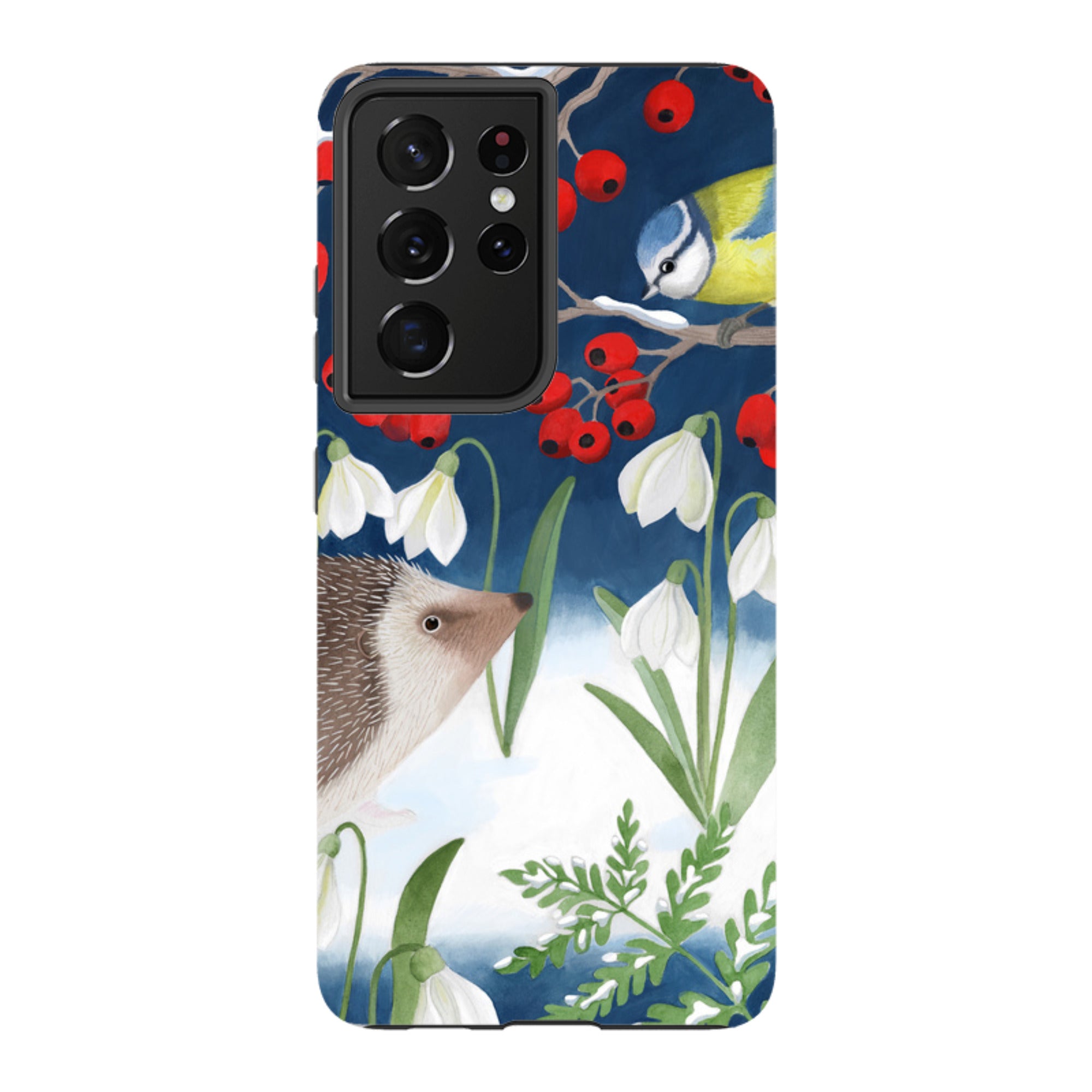 Samsung Tough Case - Blue Tit And Hedgehog By Bex Parkin