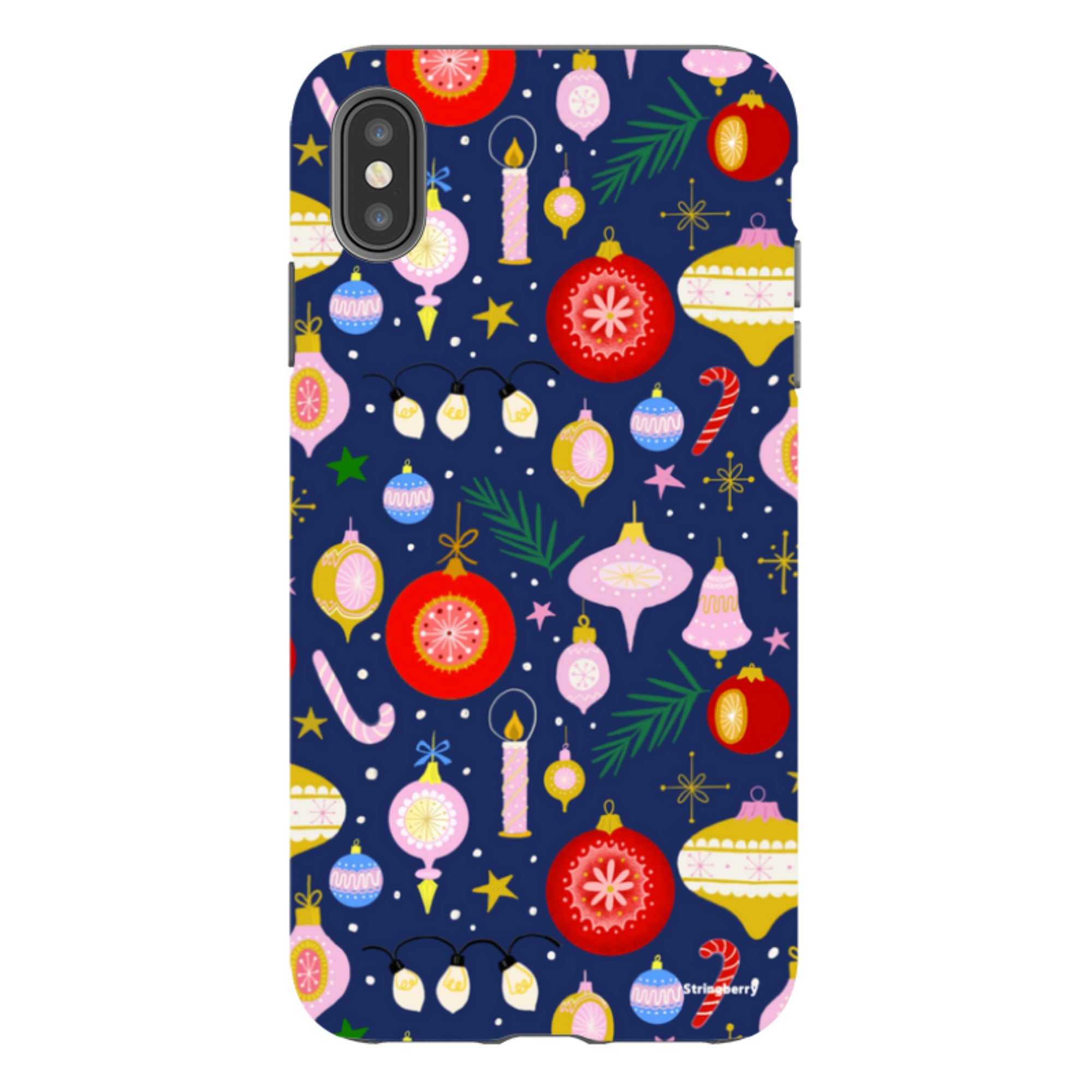 iPhone Tough Case - Xmas Pattern II By Bex Parkin