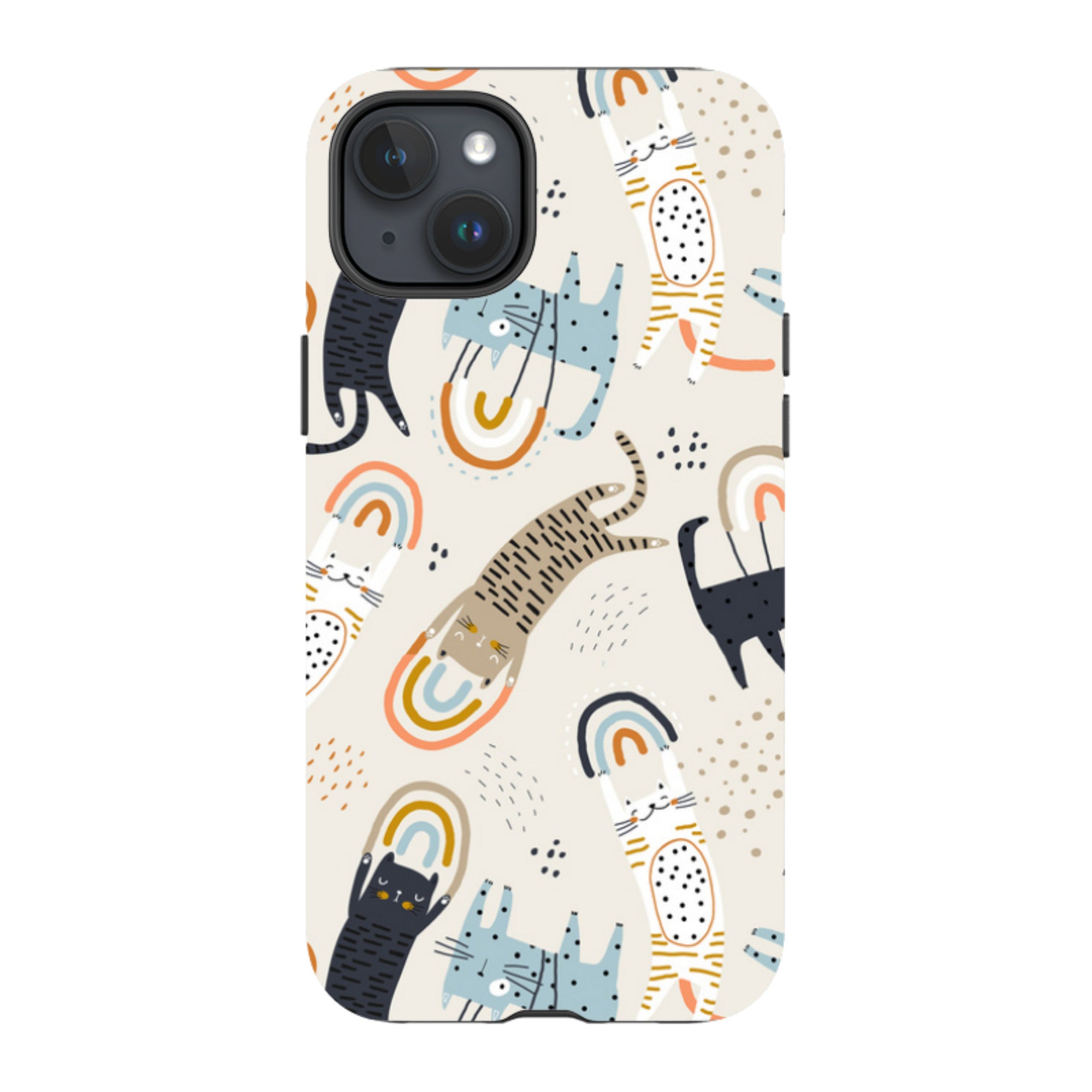 iPhone Tough Case - Rainbow Cats