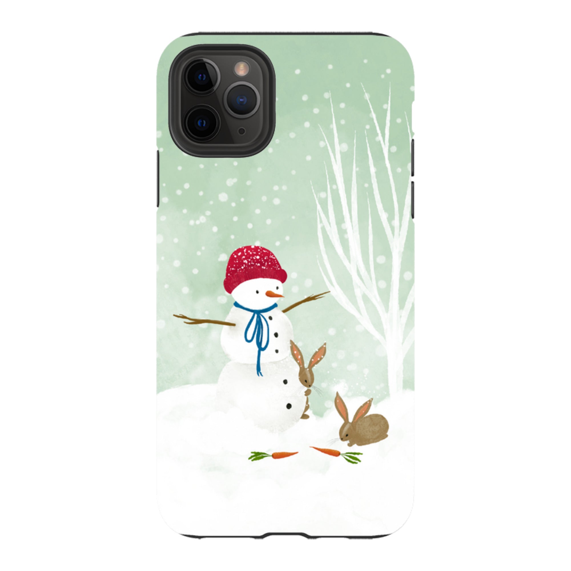 iPhone Tough Case - Snowman By Katherine Quinn