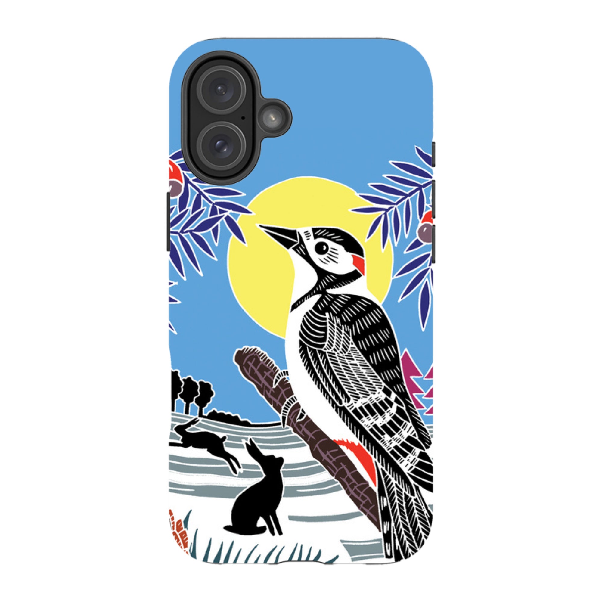 iPhone Tough Case - Woodpecker Yellow By Kate Heiss