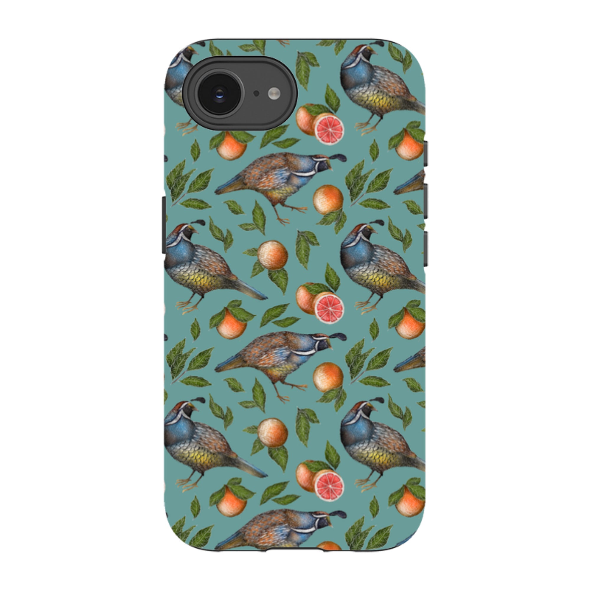 iPhone Tough Case - Quails Pattern By Catherine Rowe