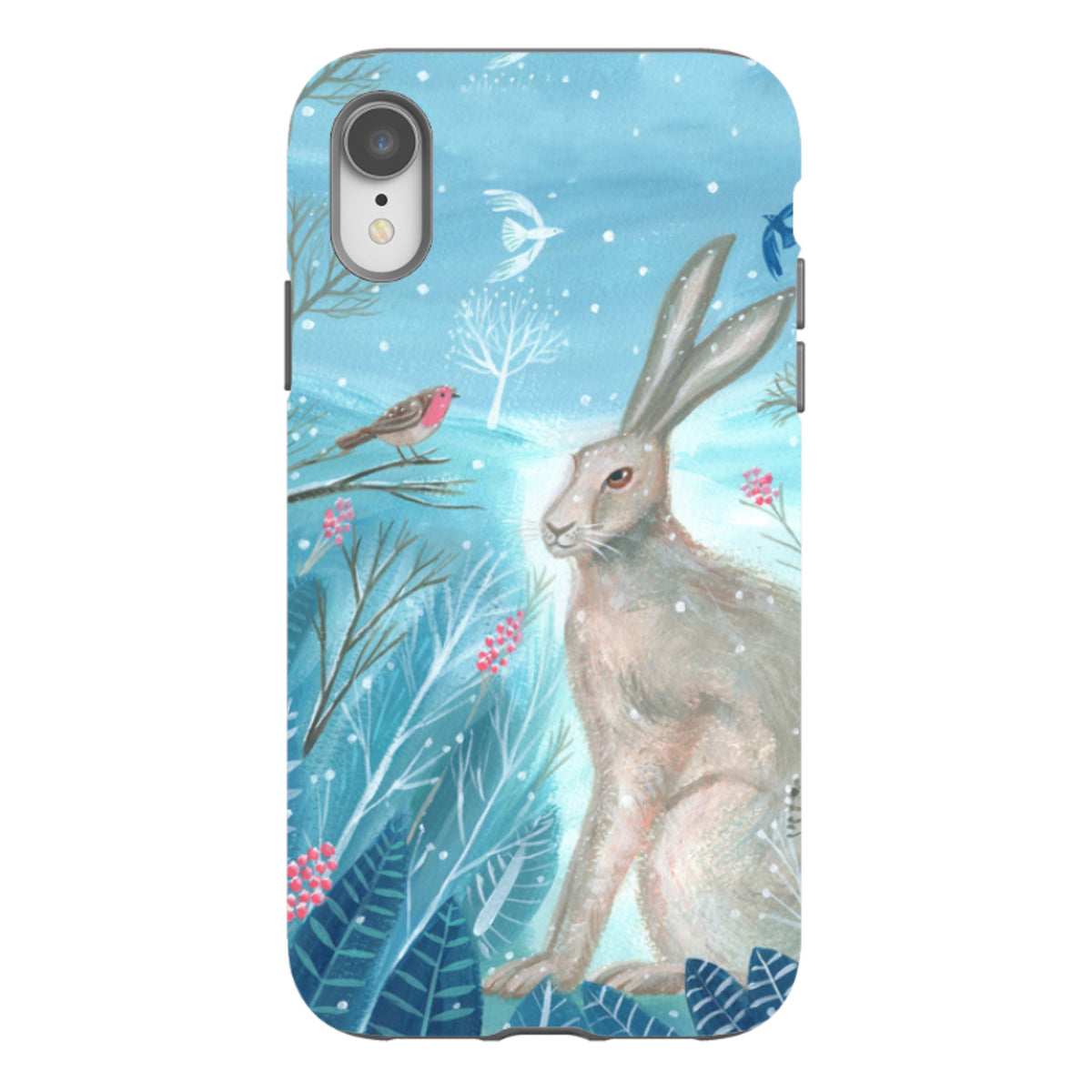 iPhone Tough Case - Winter Hare By Mary Stubberfield