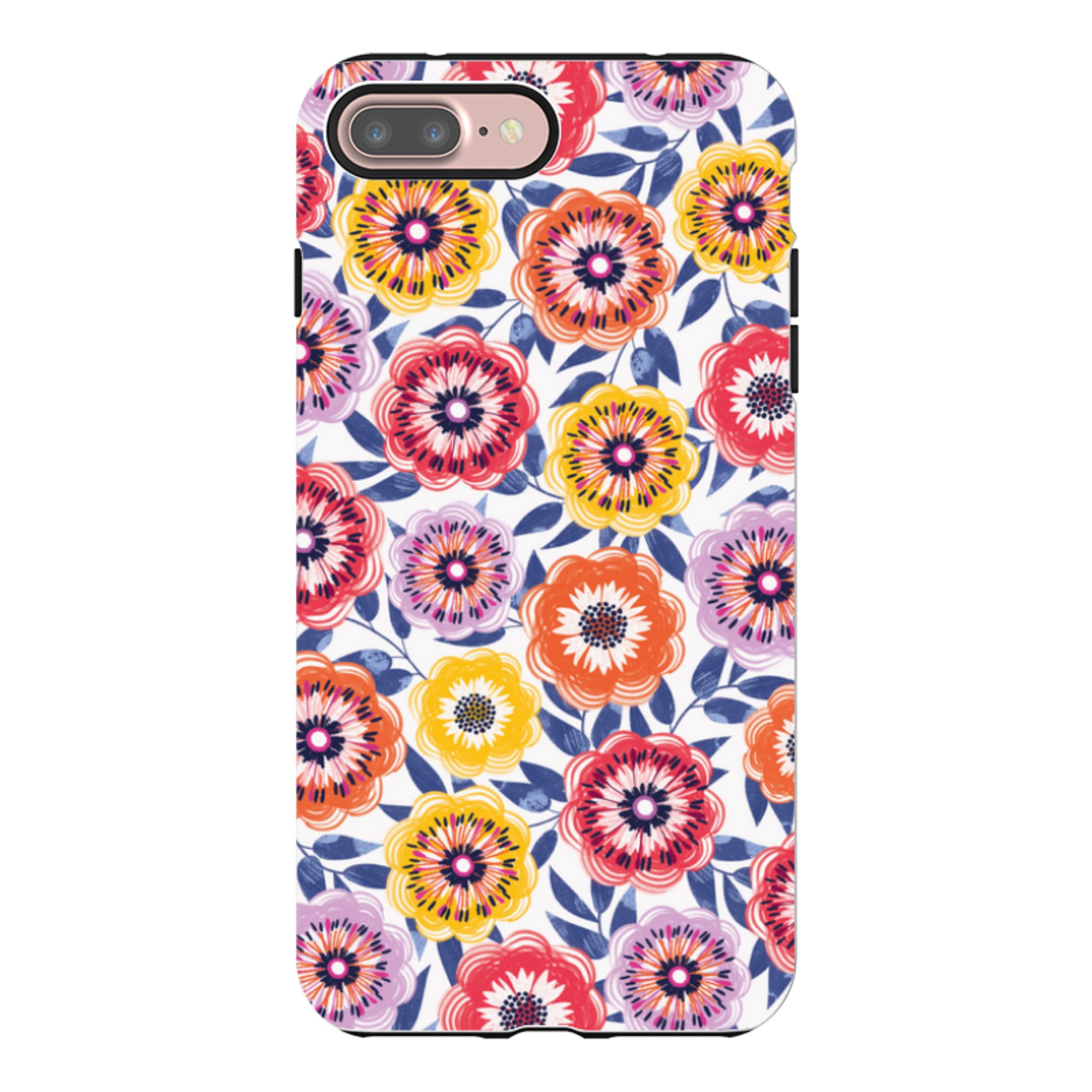 iPhone Tough Case - Bright Blooms I By Ali Brookes