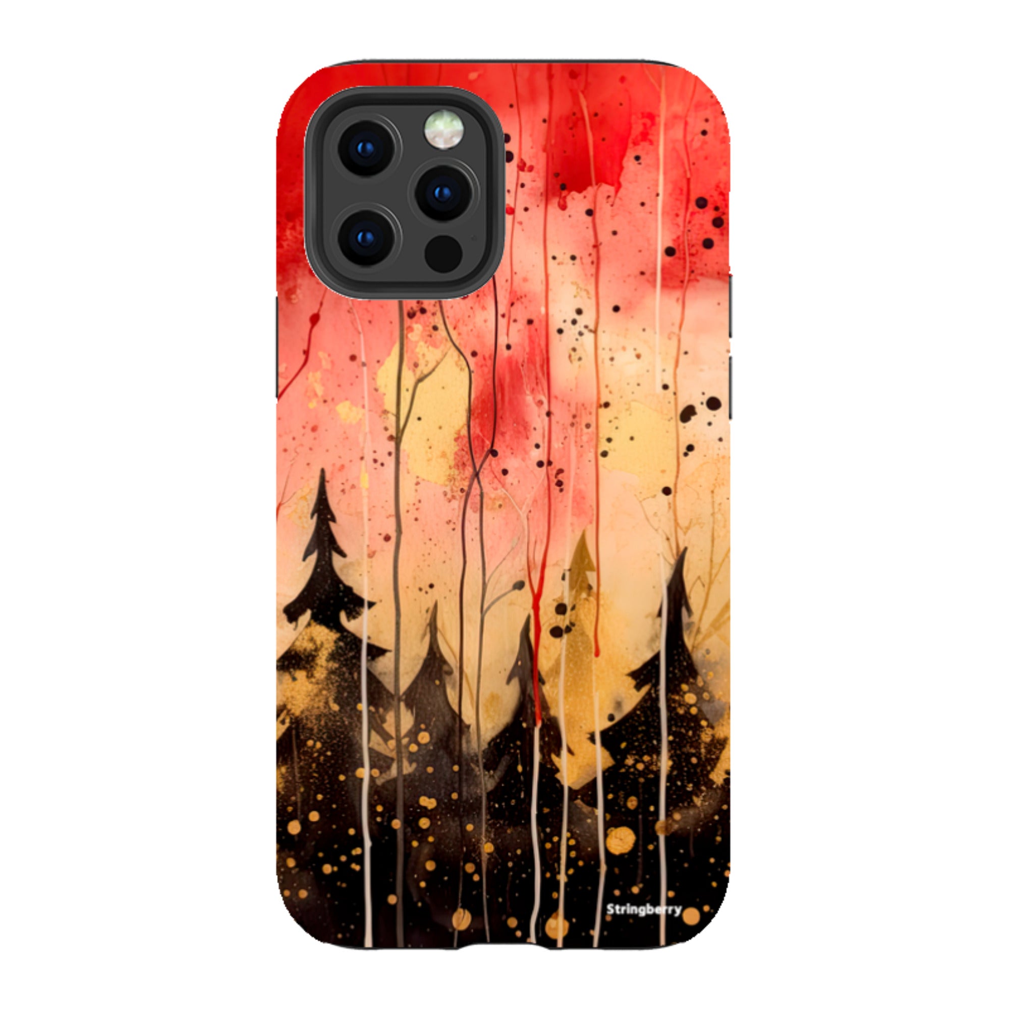 iPhone Tough Case - Watercolour Winter Forest
