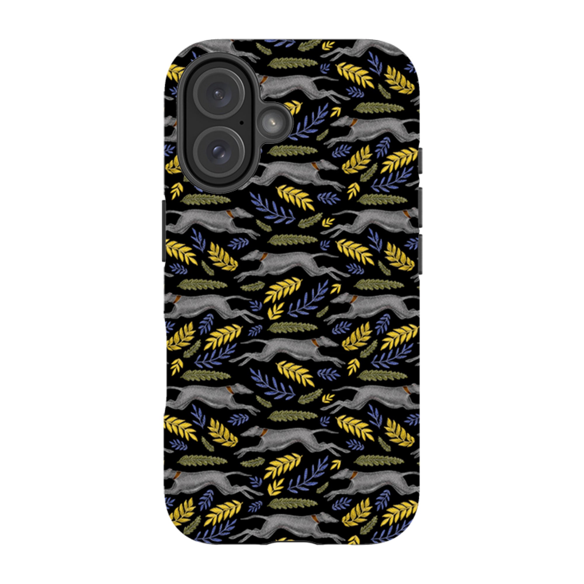 iPhone MagSafe Tough Case -  Greyhound Pattern By Catherine Rowe