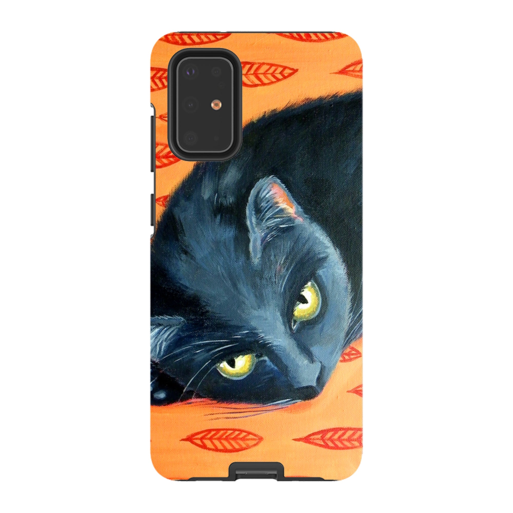 Samsung Tough Case - Black Cat By Mary Stubberfield