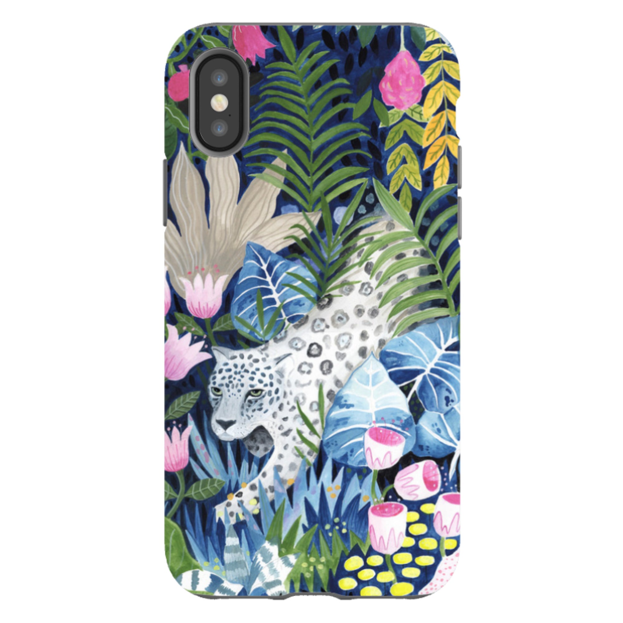 iPhone Tough Case - Prowling Leopard By Bex Parkin