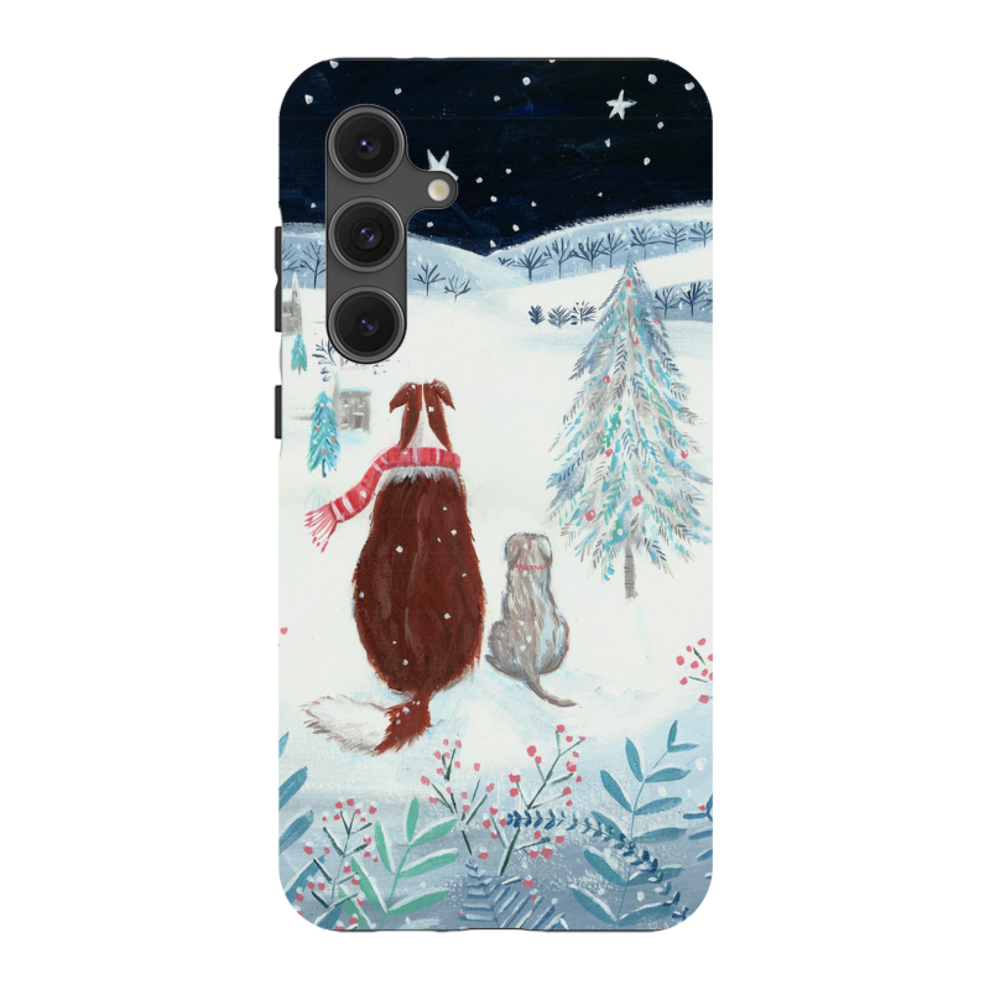 Samsung Tough Case - Snow Dogs By Mary Stubberfield