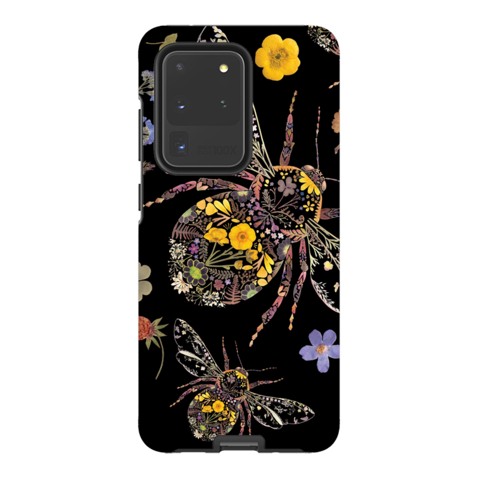 Samsung Tough  Case - Floral Bumble Bees By Helen Ahpornsiri