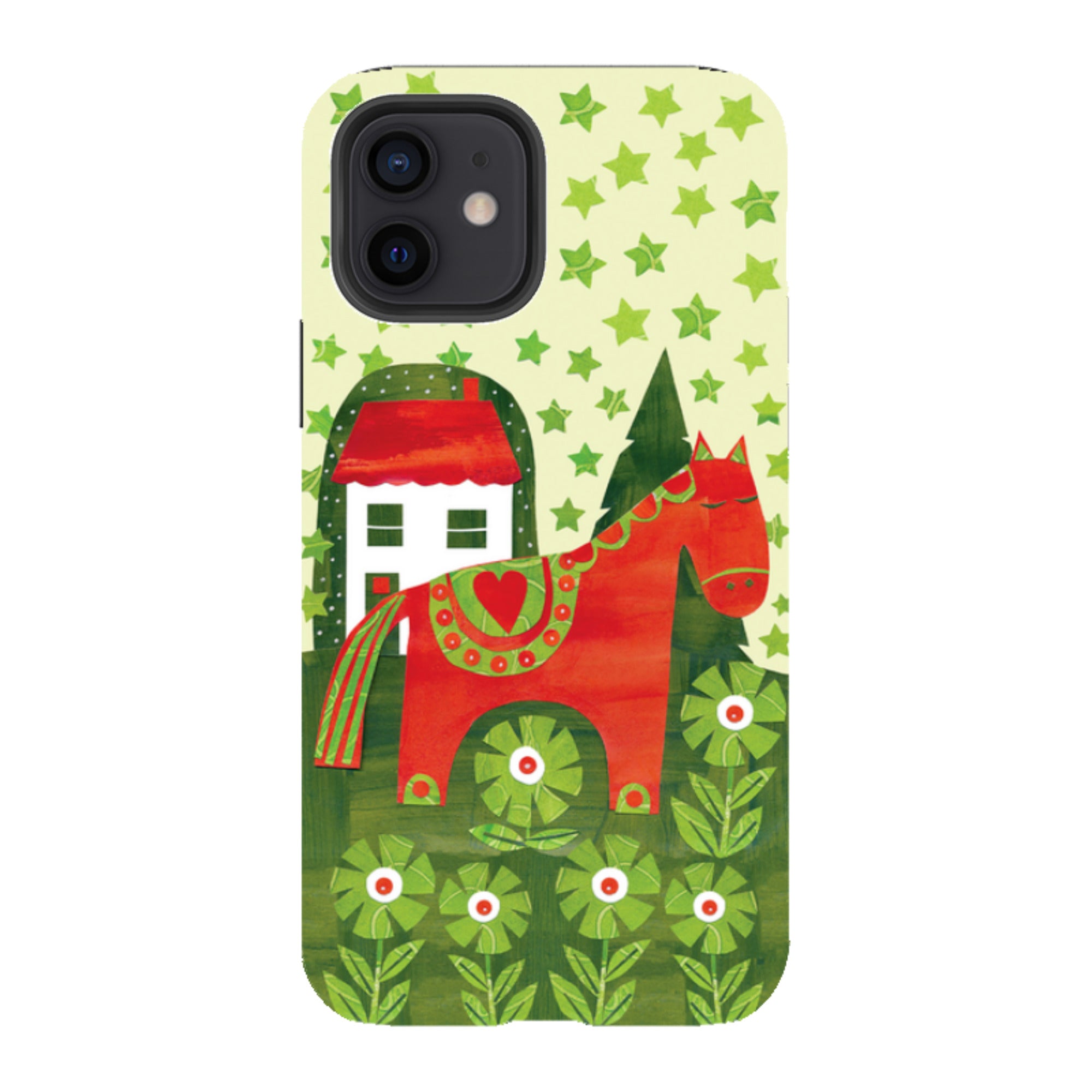 iPhone Tough Case - Red Dala Horse By Tracey English