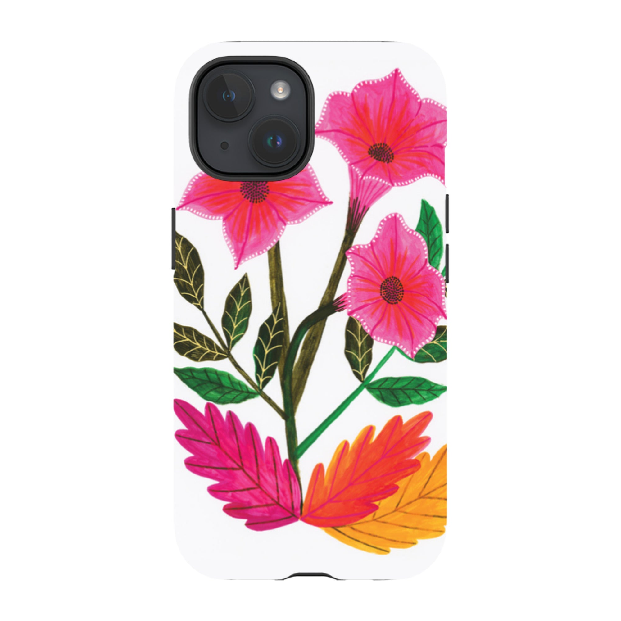 iPhone Tough Case - Trumpet Flowers By Lee Foster Wilson