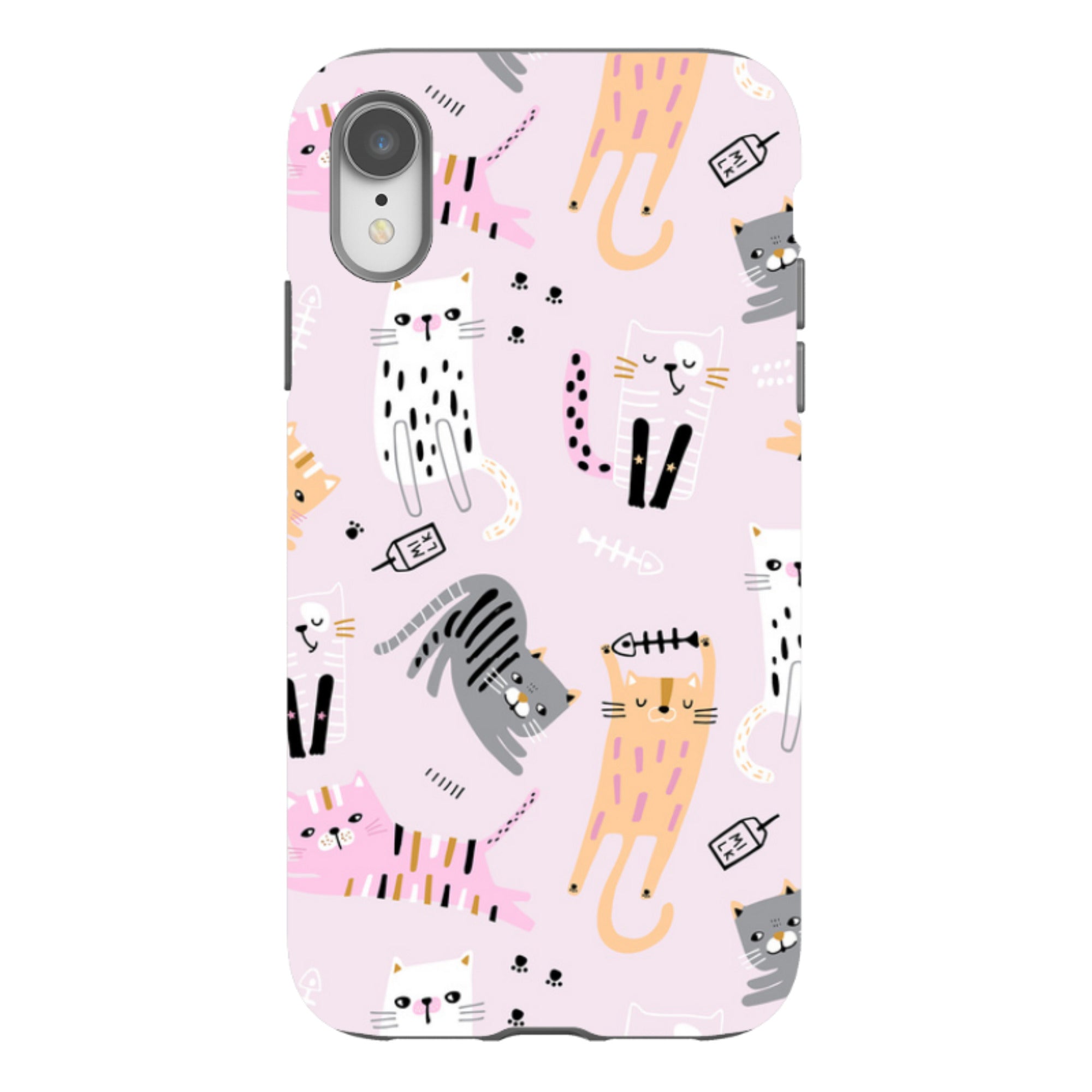 iPhone Tough Case - Cat And Bone Pink