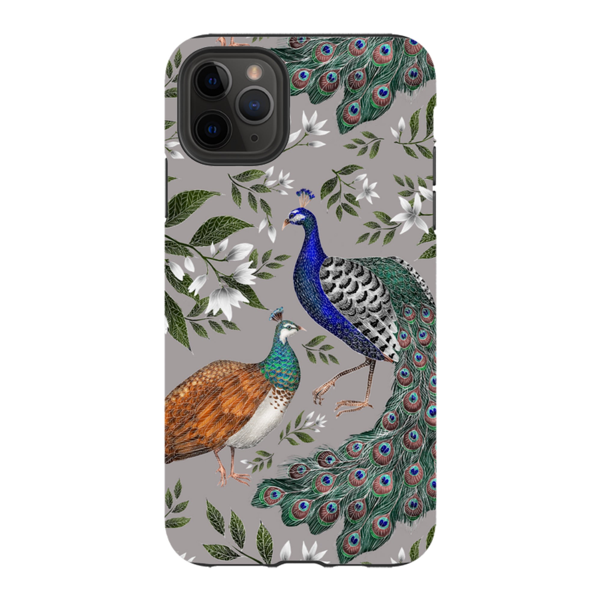 iPhone Tough Case - Peahen And Peacock By Catherine Rowe