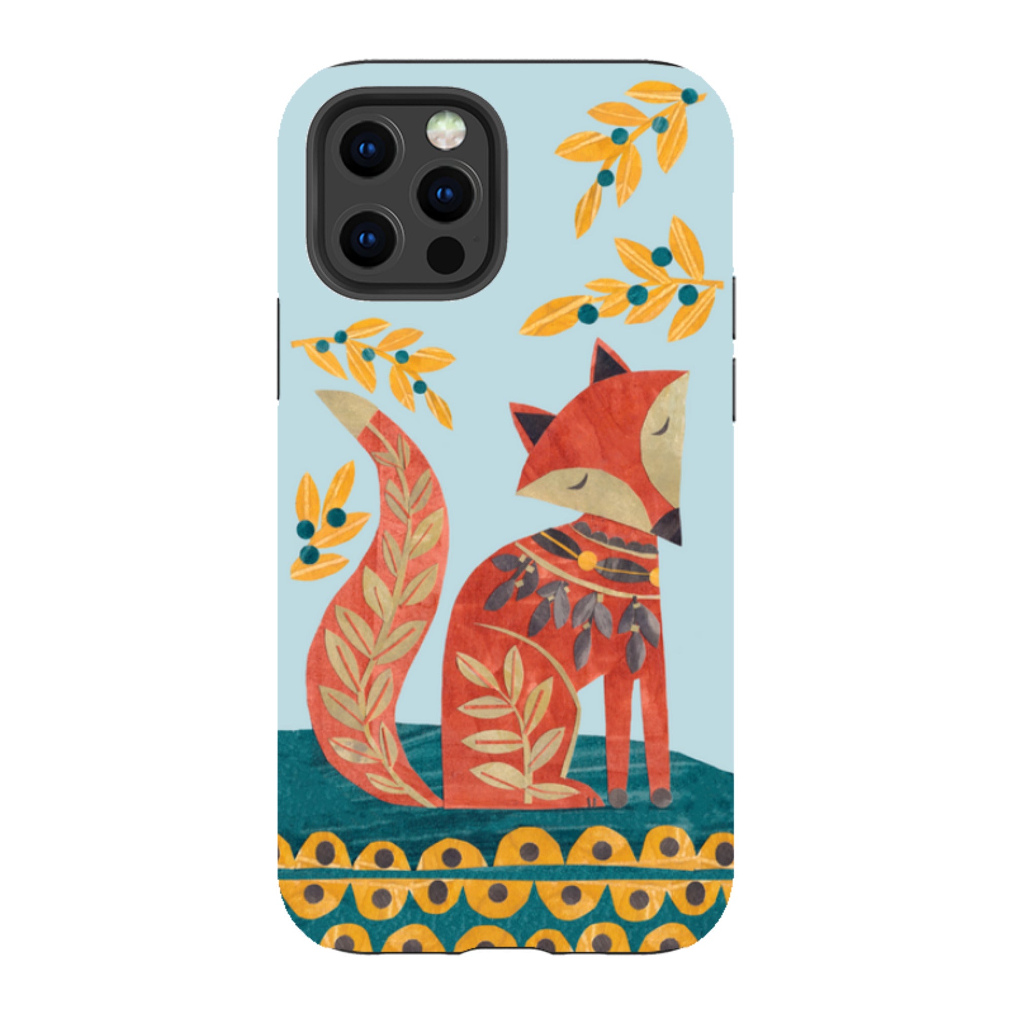 iPhone Tough Case - Folk Foxie By Tracey English