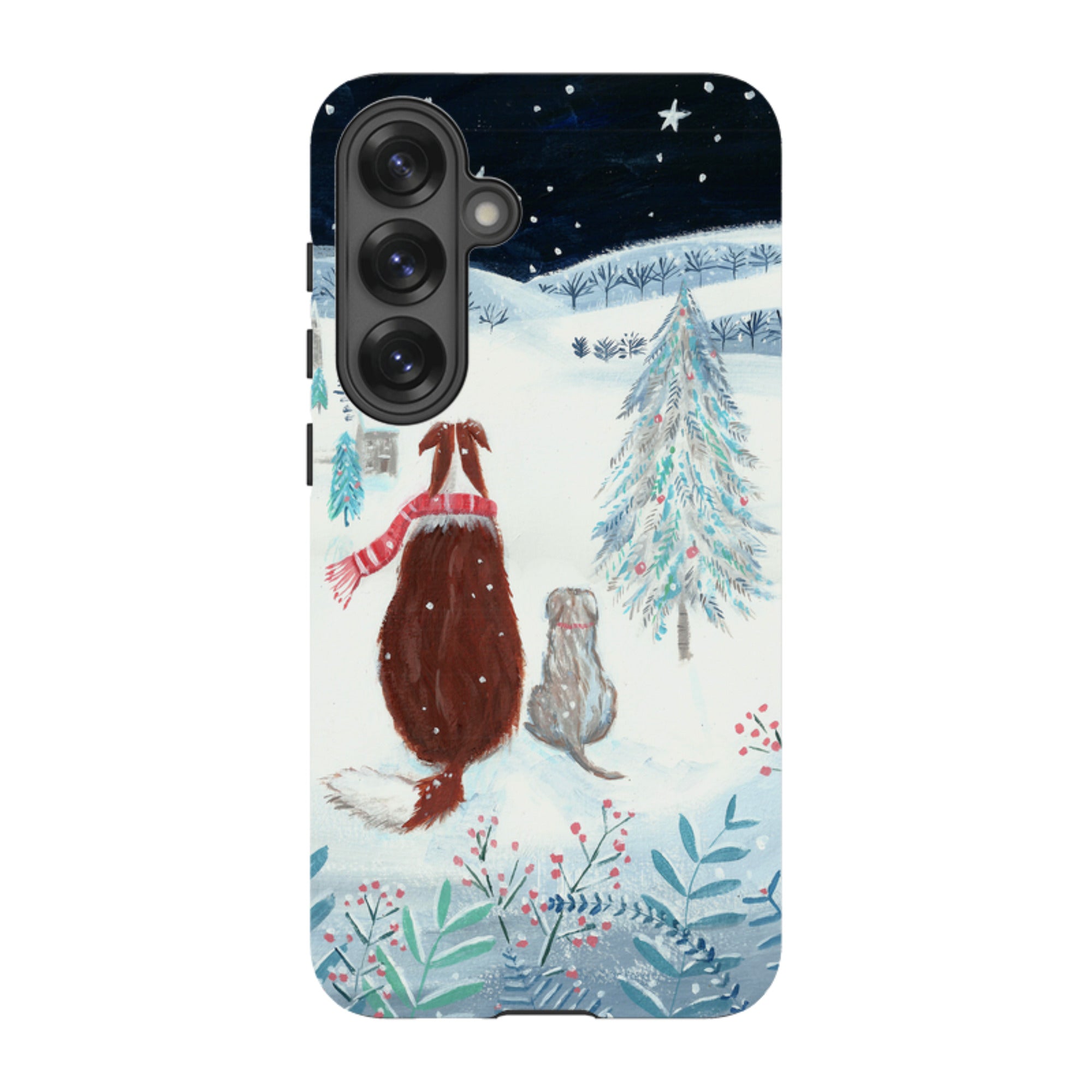 Samsung Tough Case - Snow Dogs By Mary Stubberfield