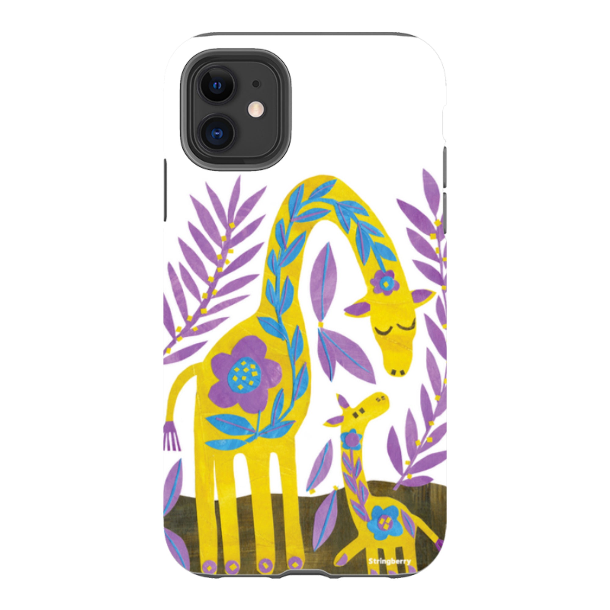 iPhone Tough Case - Folk Giraffes By Tracey English