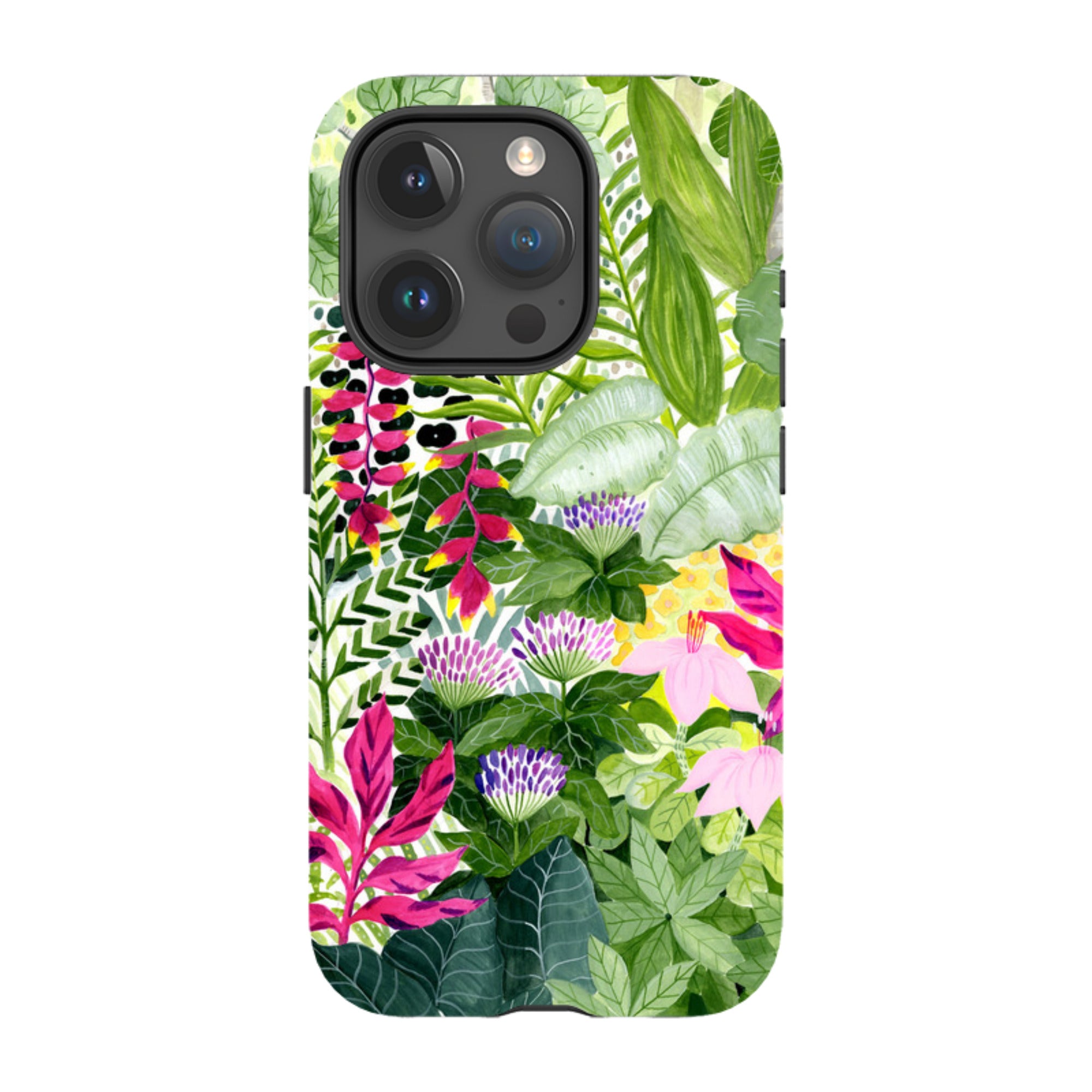 iPhone Tough Case - Pink Botanical By Bex Parkin